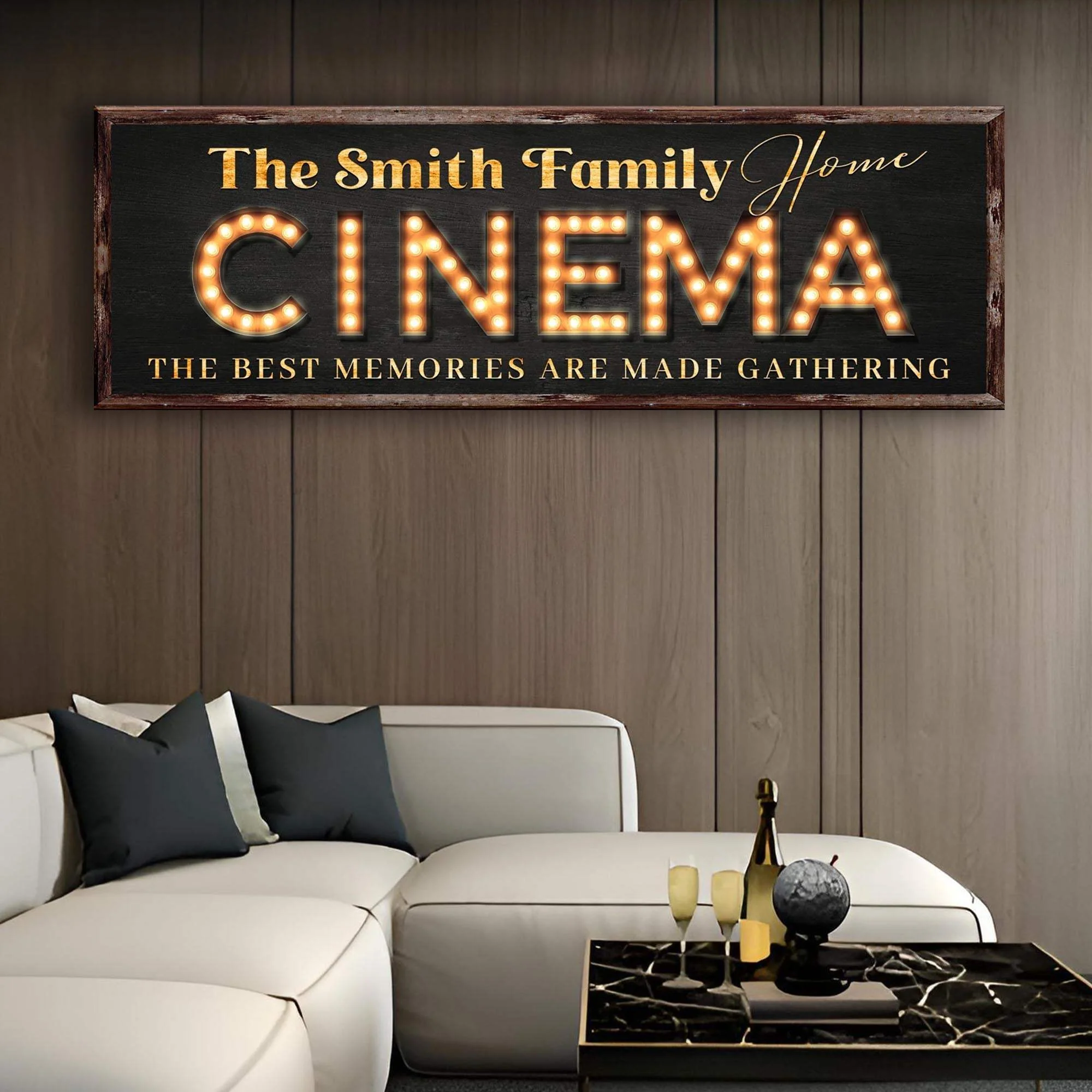 Family Home Cinema Sign - Image 2