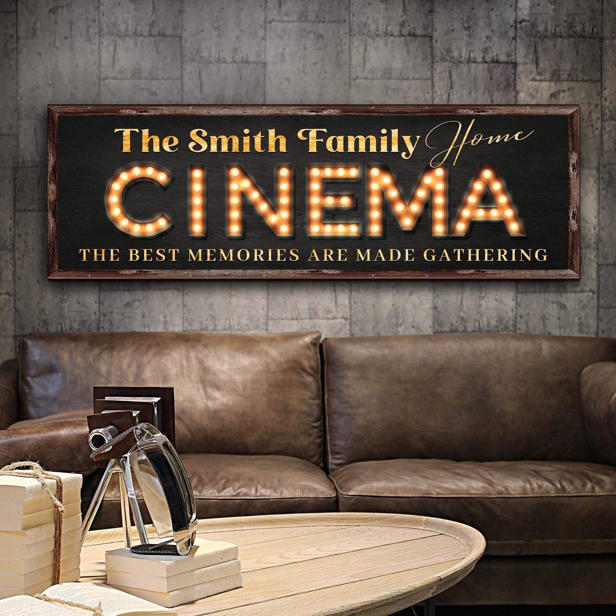 Family Home Cinema Sign - Image 3