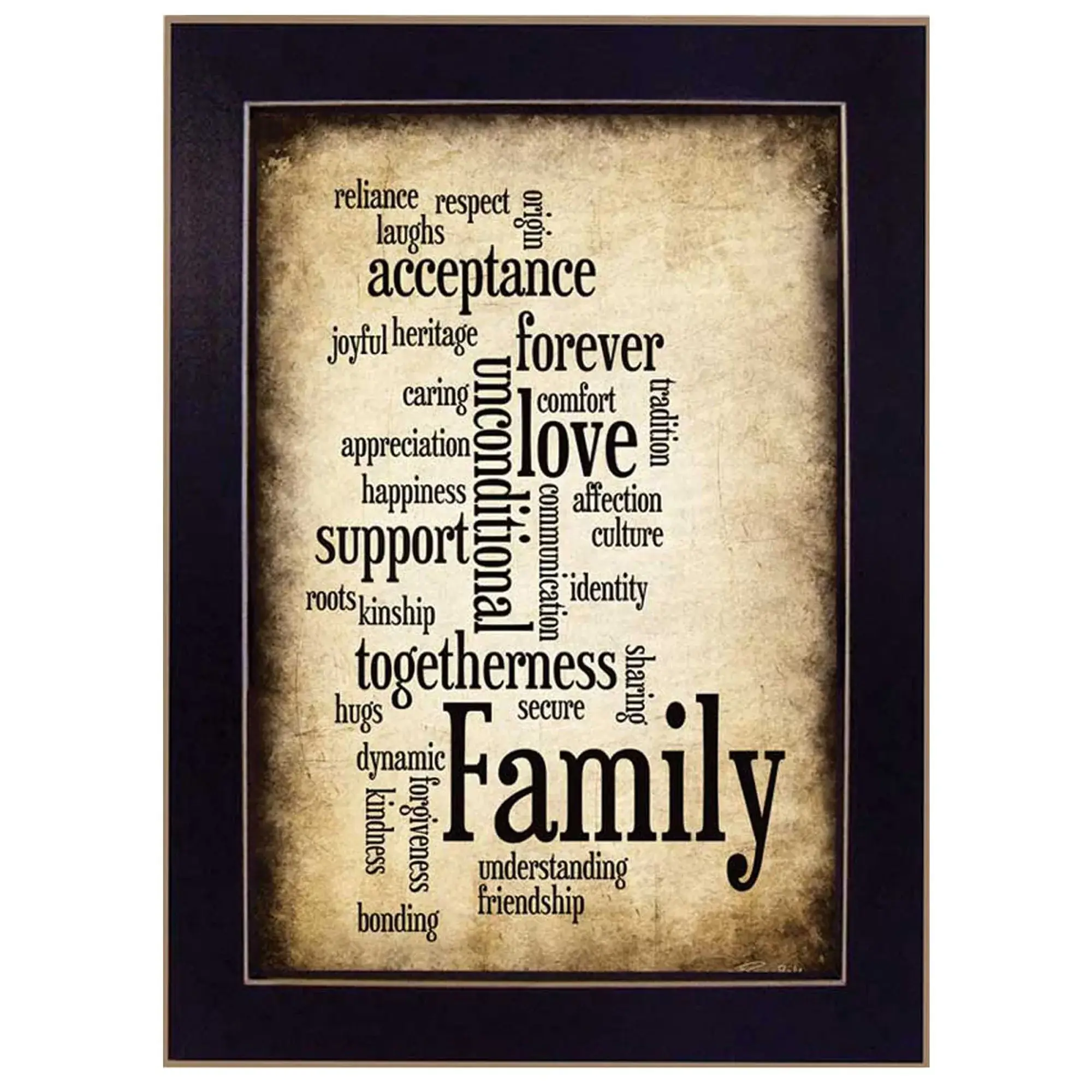 Family I Black Framed Print Wall Art - Image 2