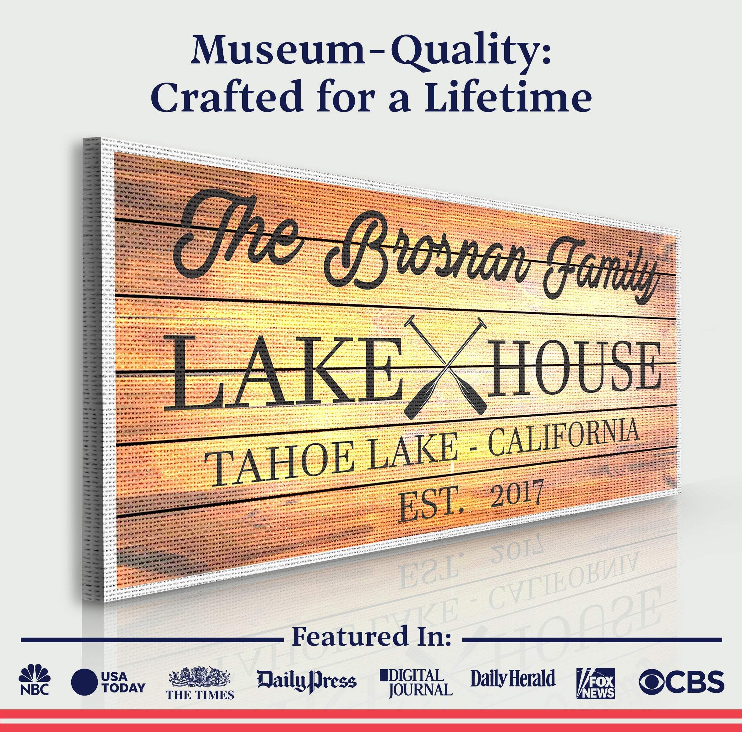 Family Lake House Paddle Sign III - Image 3