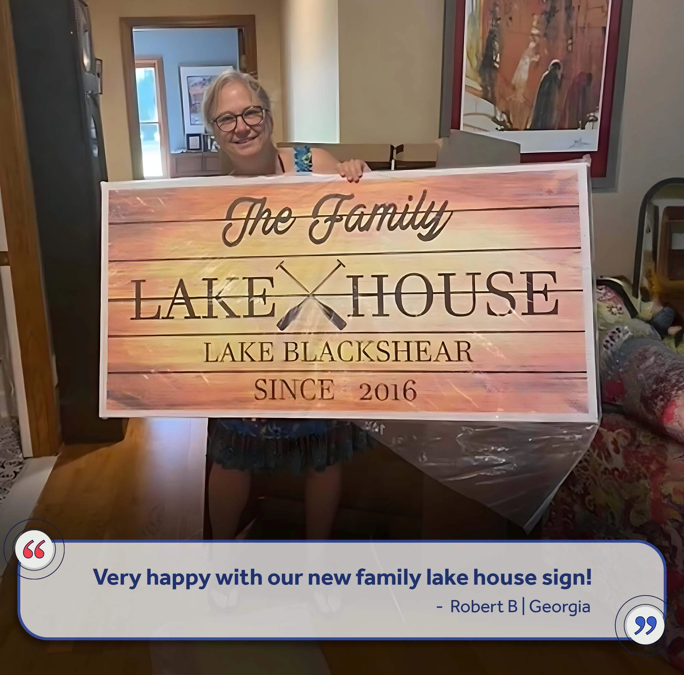 Family Lake House Paddle Sign III - Image 6