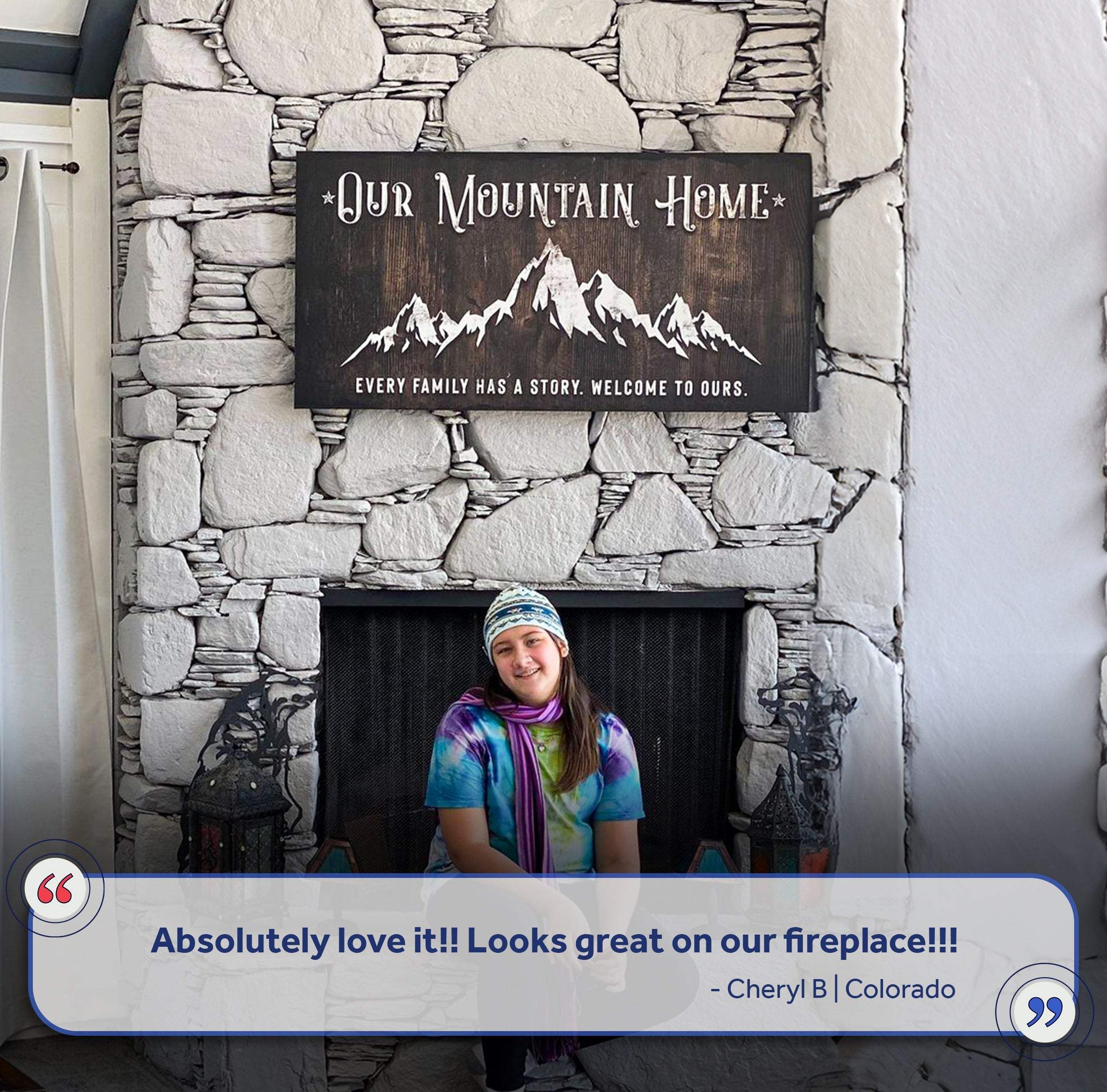 Family Mountain Home Sign II - Image 4
