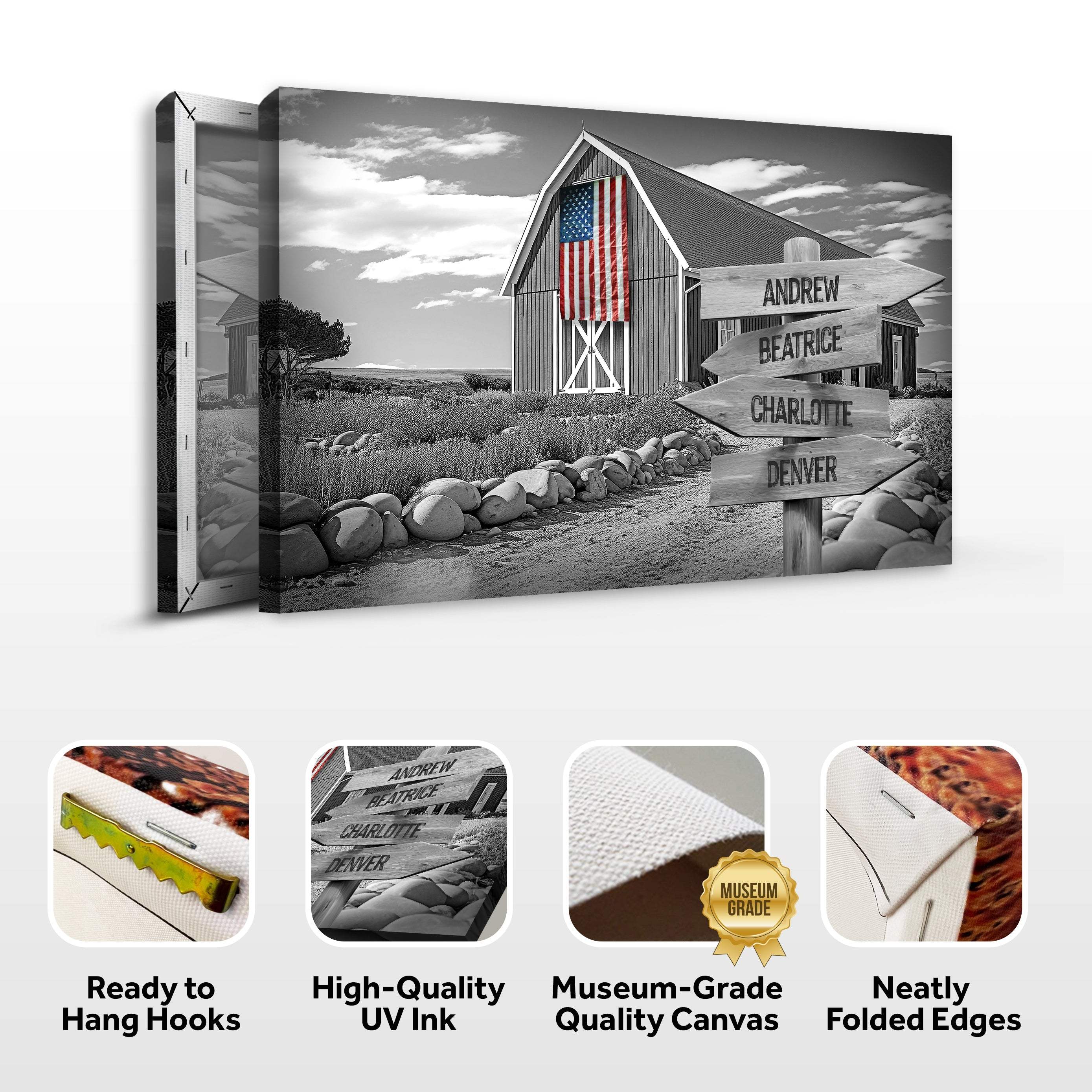 Family Names American Barn Sign - Image 5