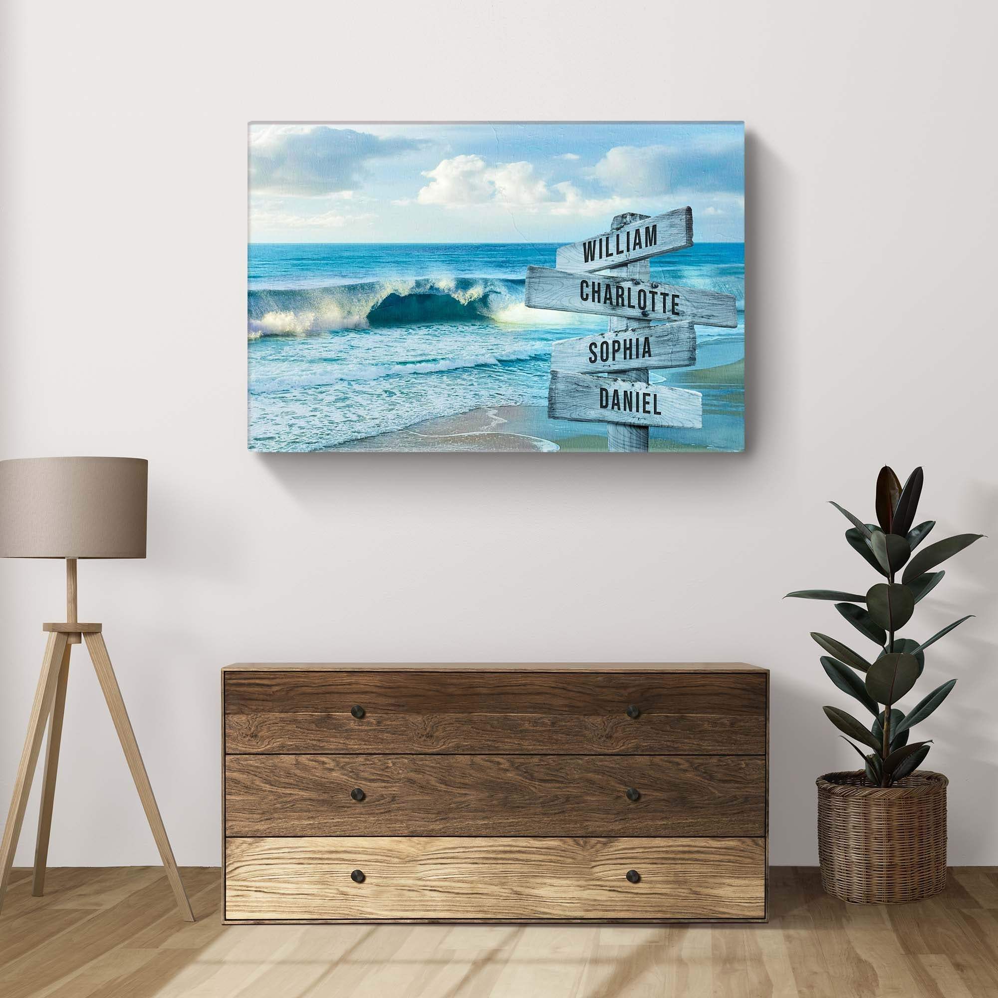 Family Names Beach Sign - Image 3