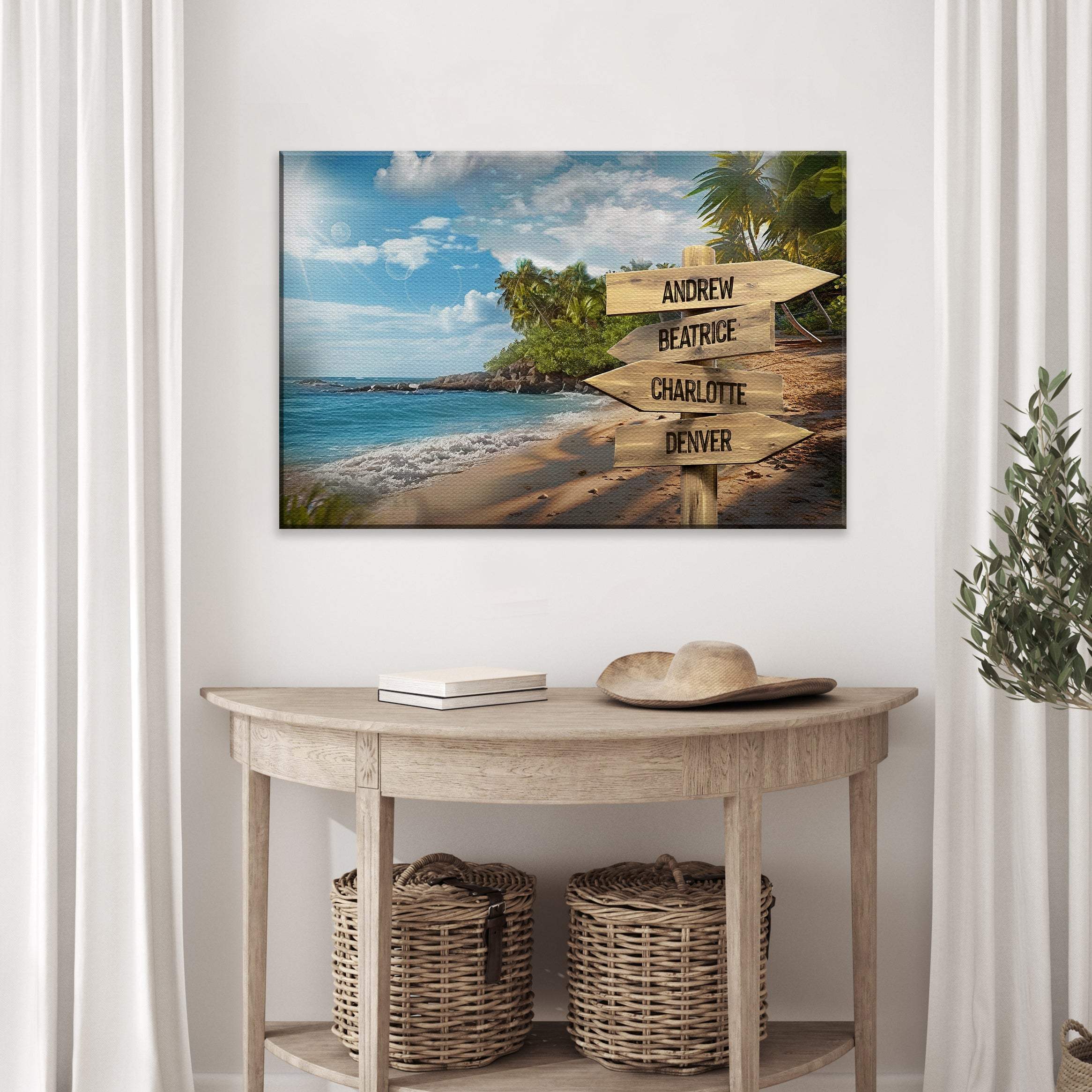 Family Names Ocean Breeze Sign - Image 3