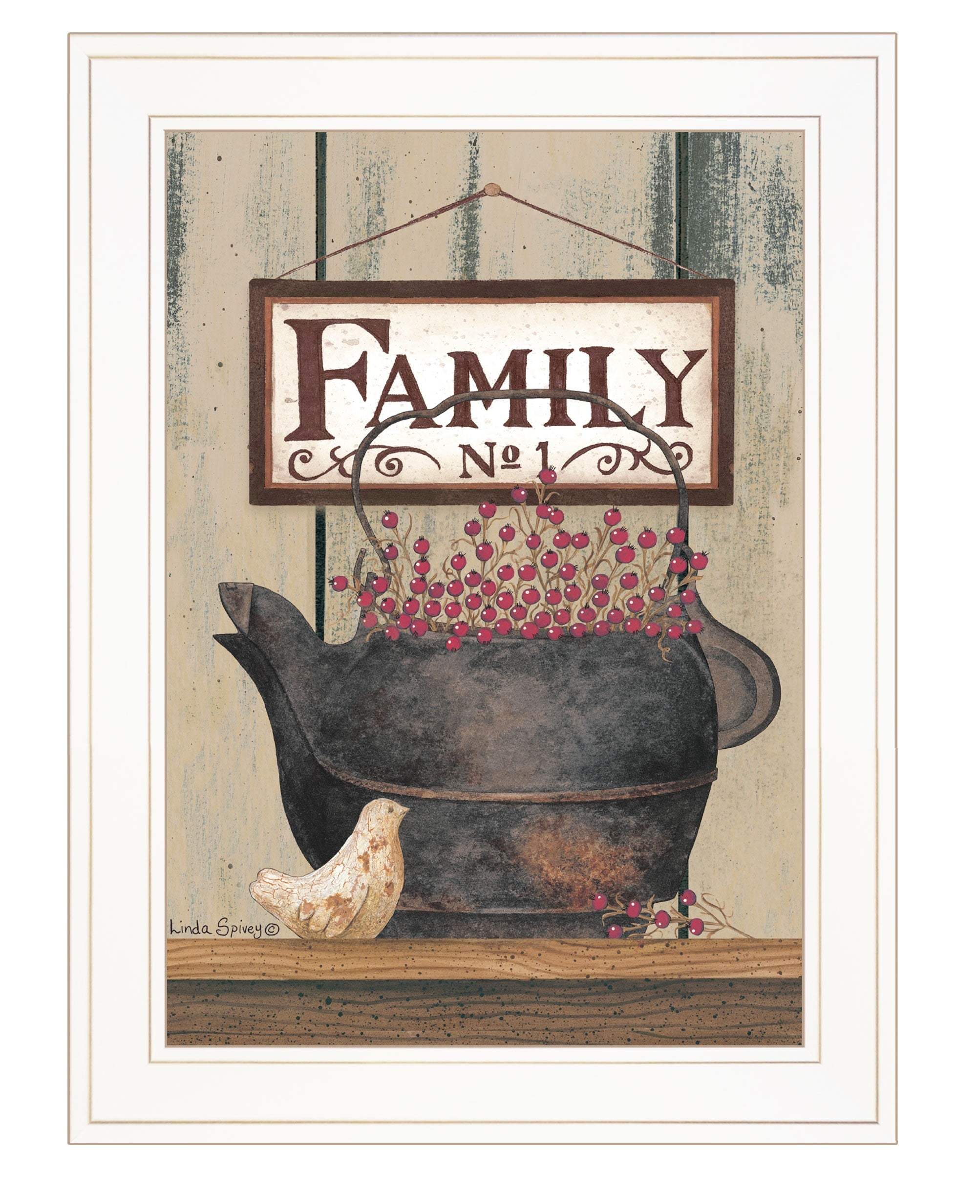 FAMILY NO1 White Framed Print Wall Art - Image 2