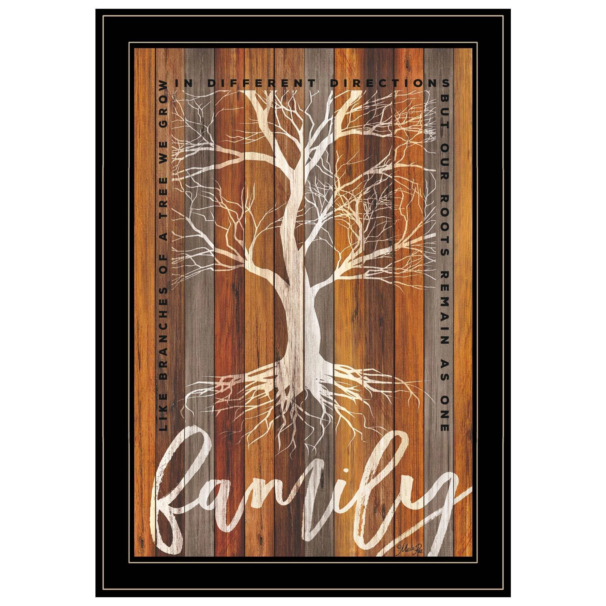 Family Roots 2 Black Framed Print Wall Art - Image 2