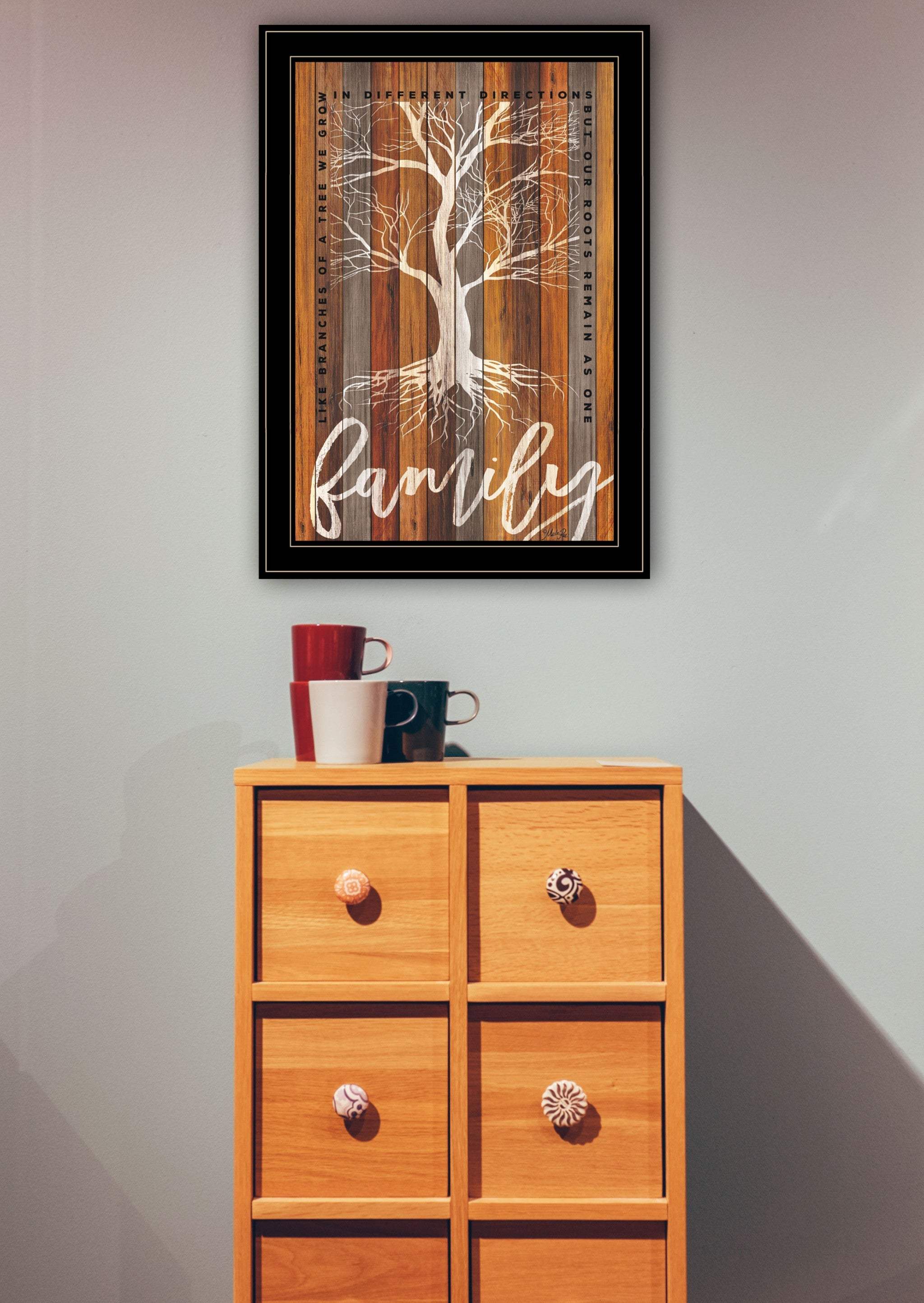 Family Roots 2 Black Framed Print Wall Art - Image 4