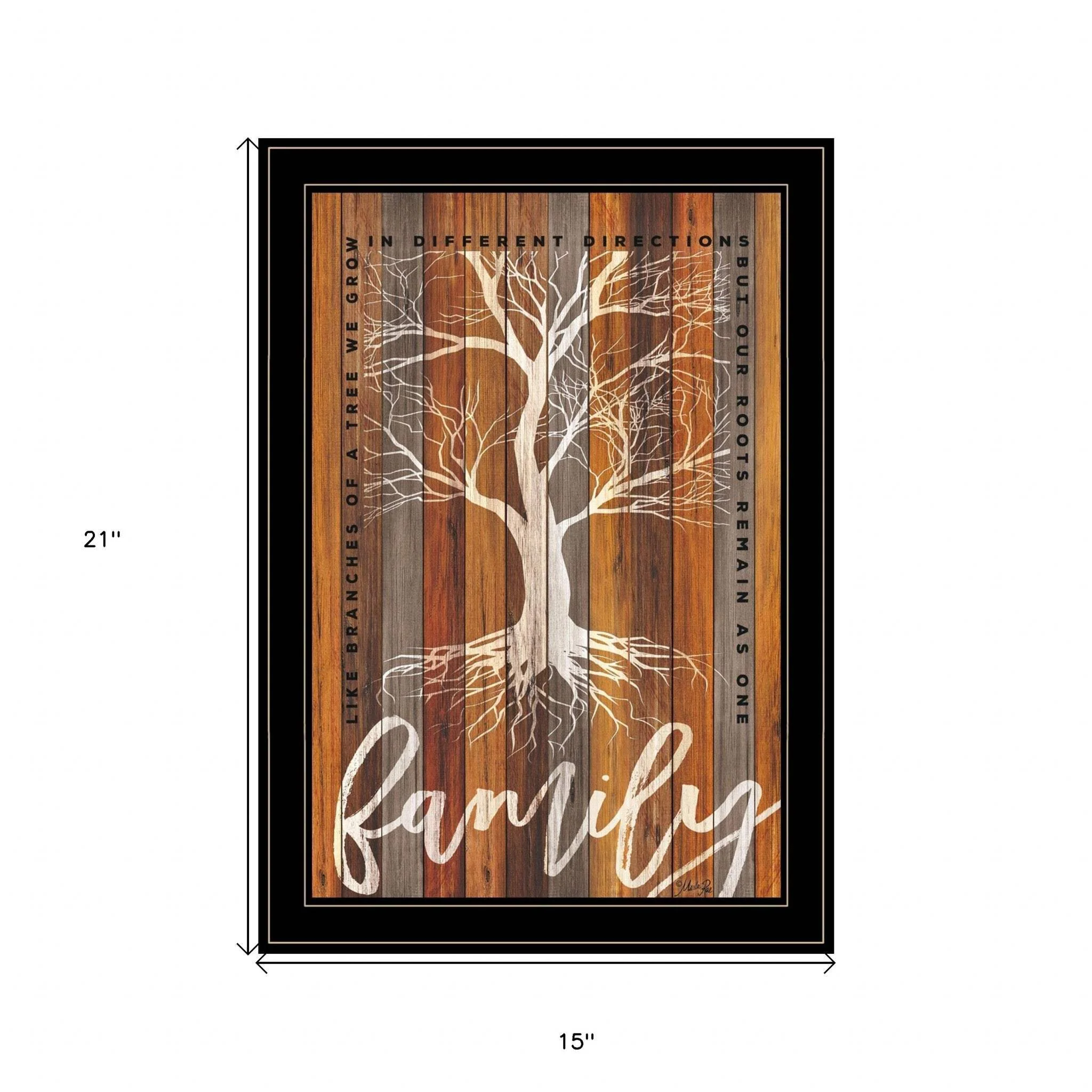 Family Roots 2 Black Framed Print Wall Art - Image 5