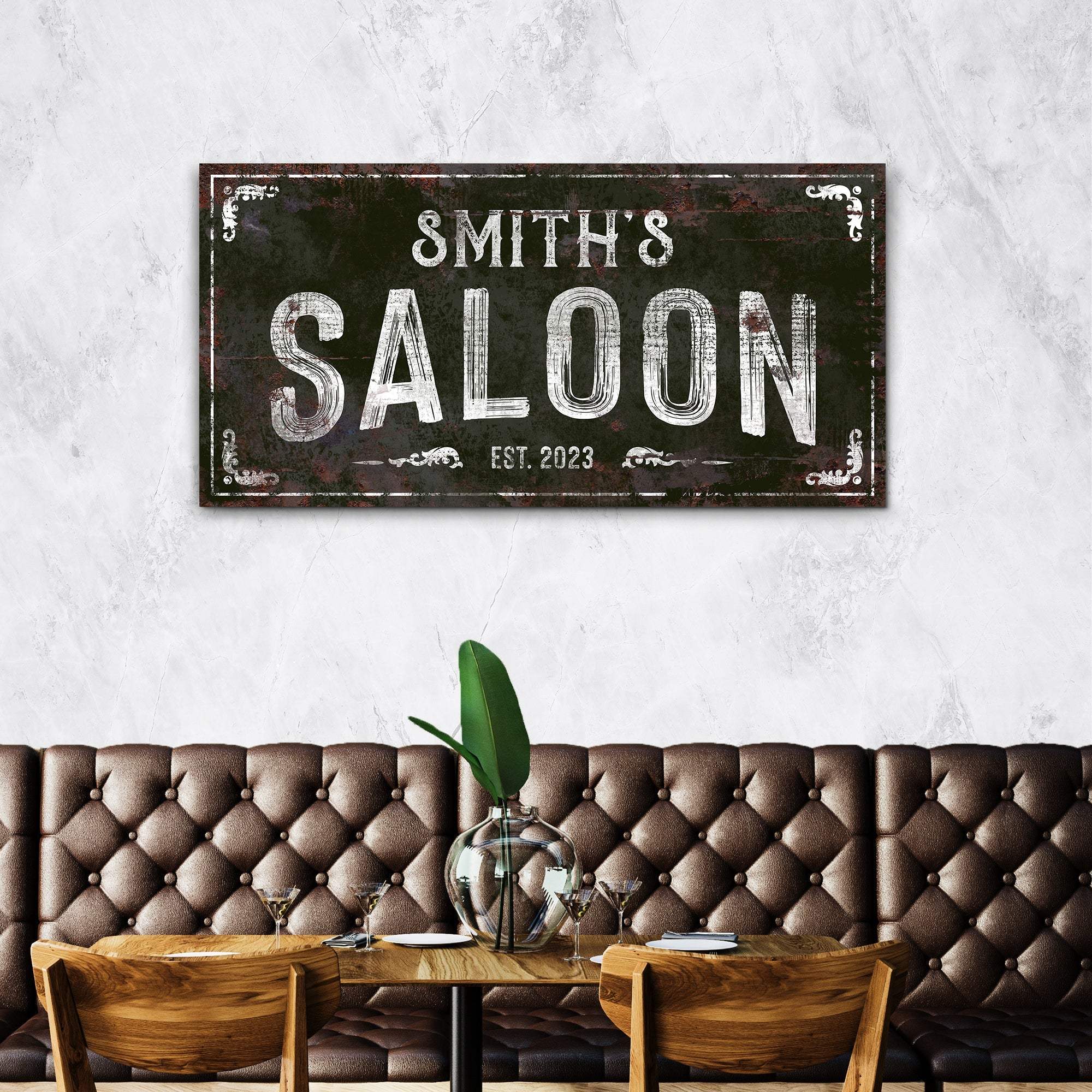 Family Saloon Vintage Sign - Image 2