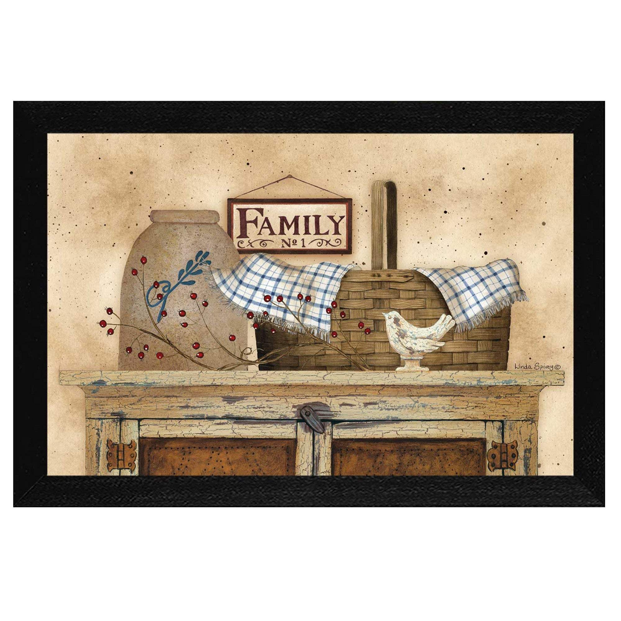 Family Still Life 1 Black Framed Print Wall Art - Image 2