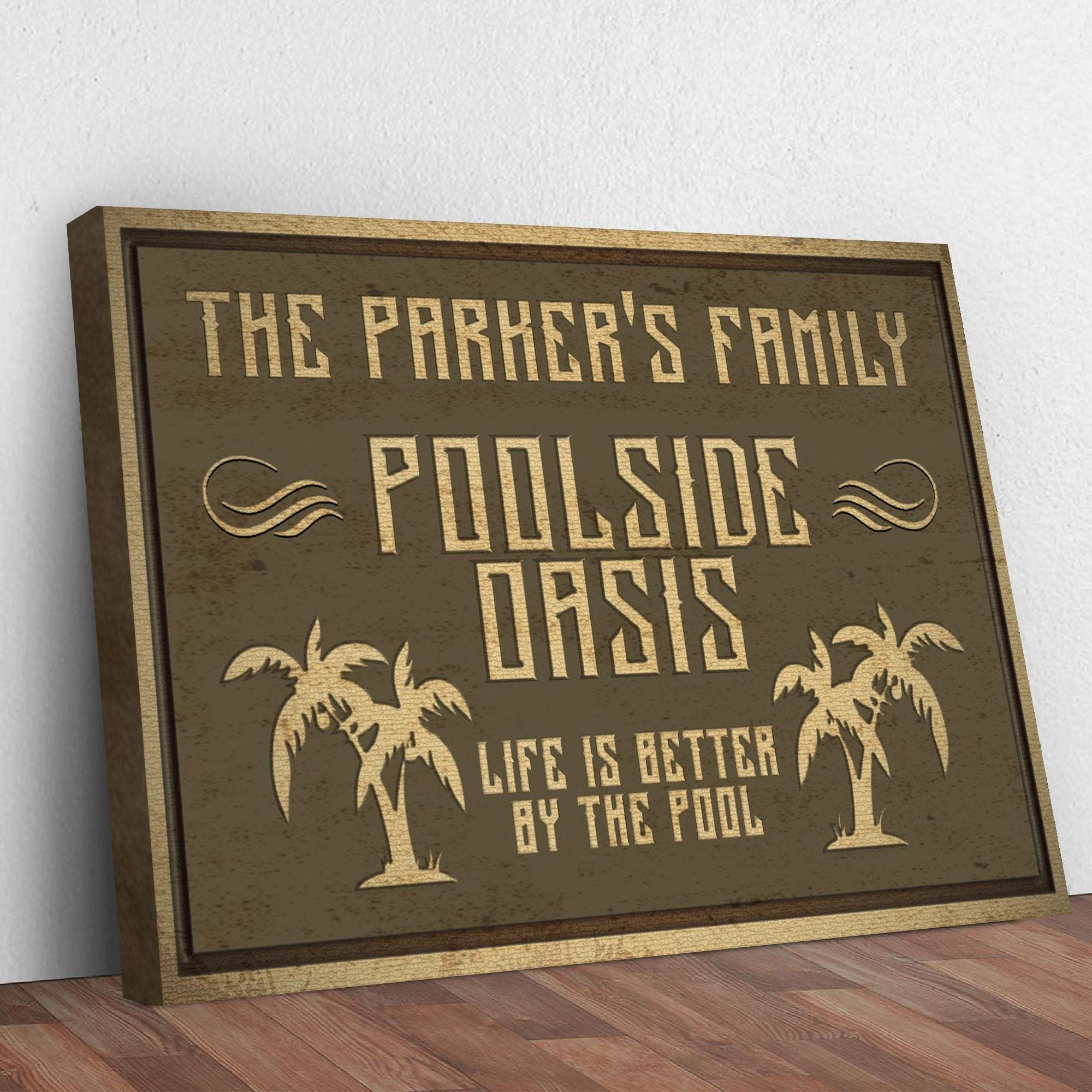 Family Swimming Pool Oasis Sign - Image 3