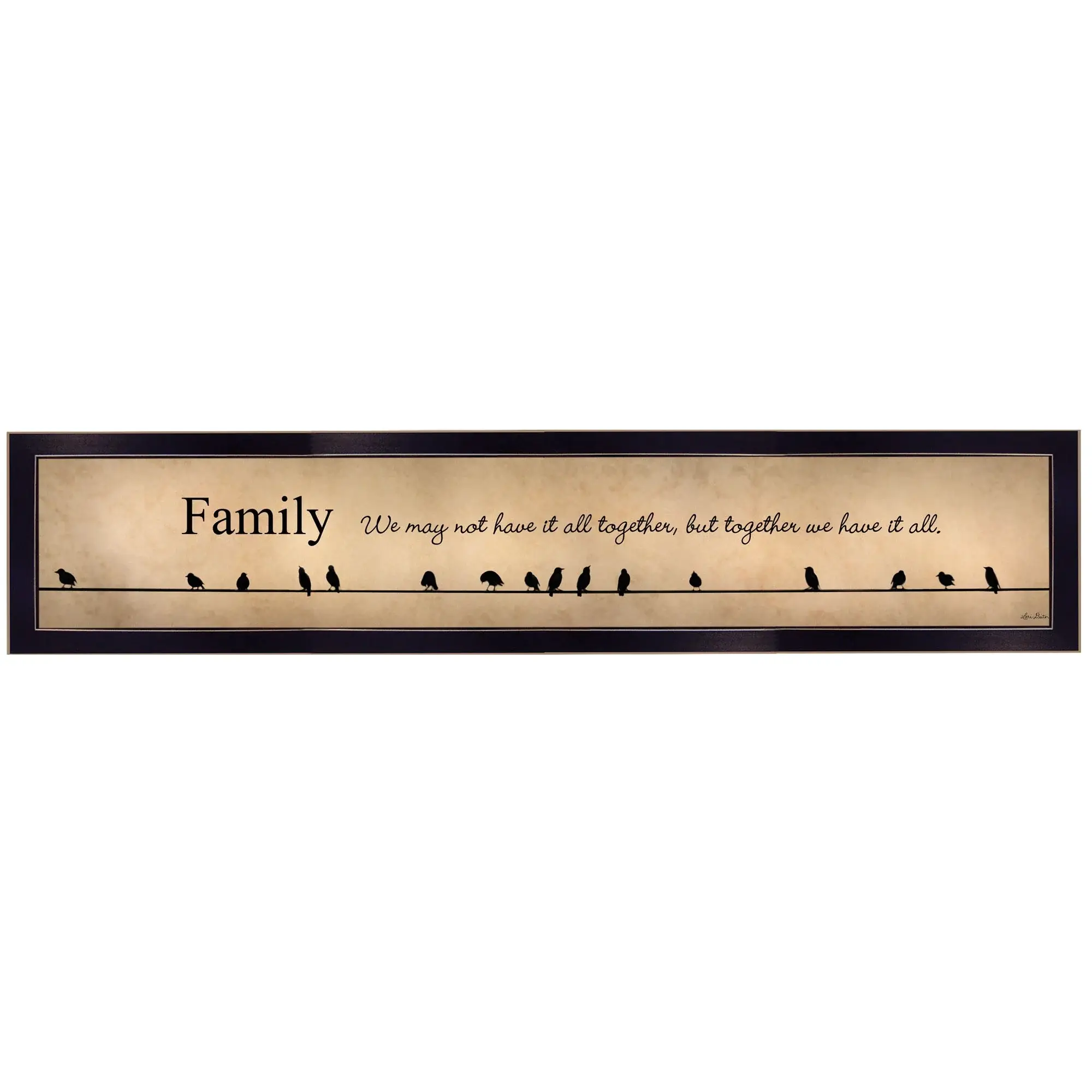 Family Together We Have It All 2 Black Framed Print Wall Art - Image 2