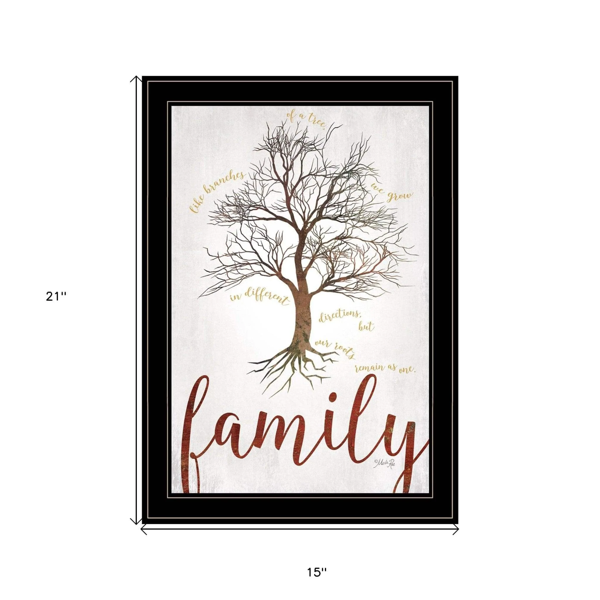 Family Tree 2 Black Framed Print Wall Art - Image 4