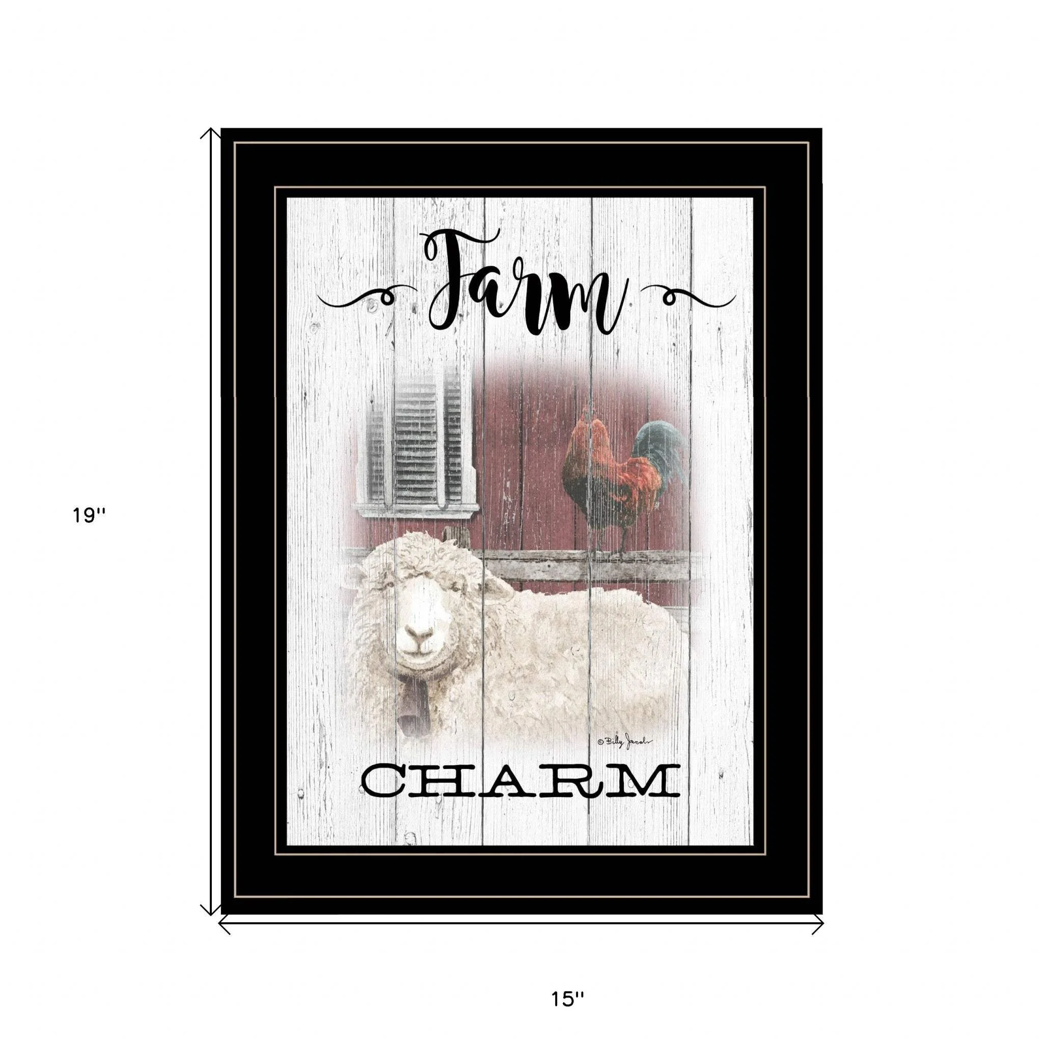 Farm Charm 2 Black Framed Print Wall Art - Image 5