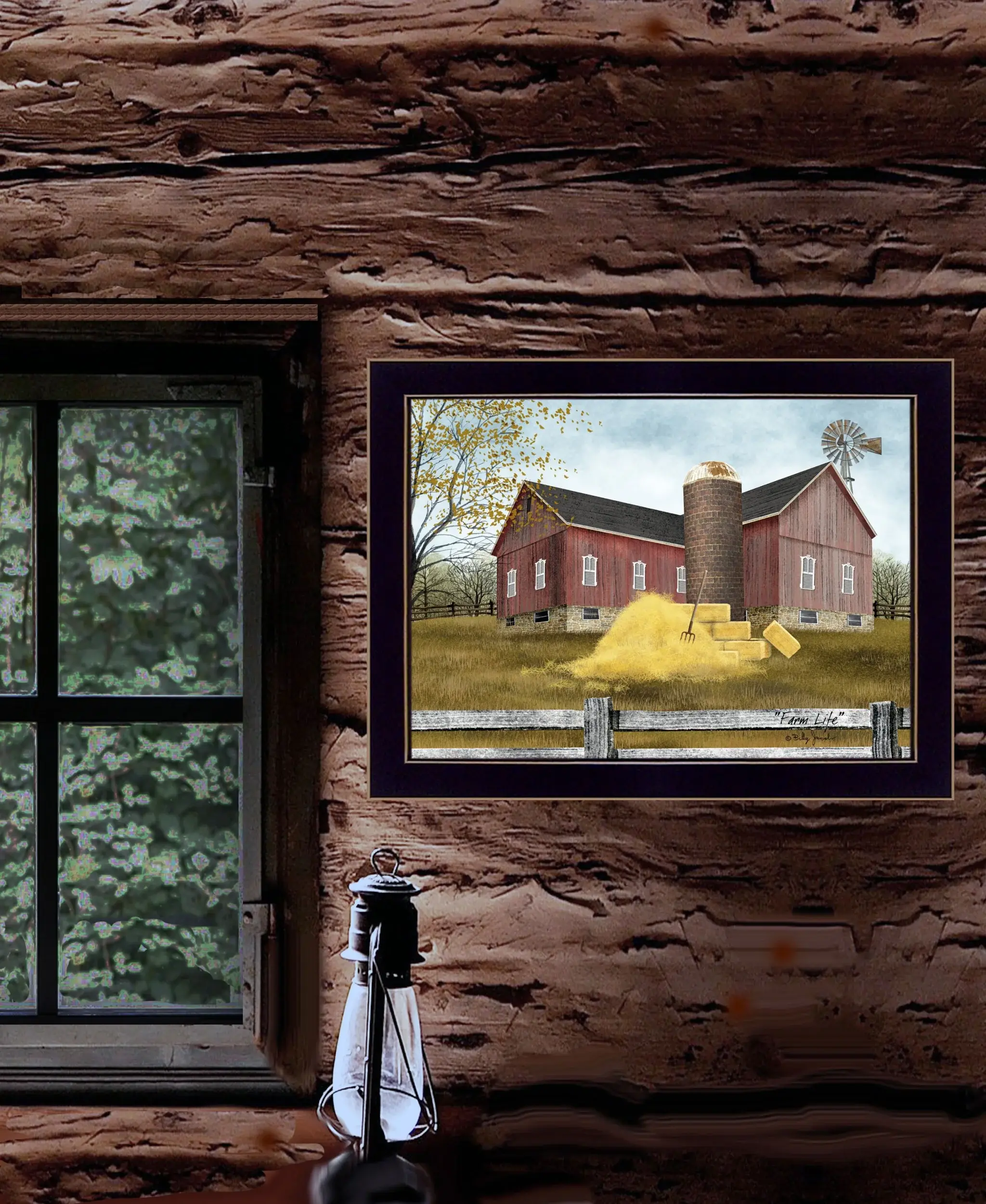 Farm Life 1 Black Framed Print Wall Art - Image 5