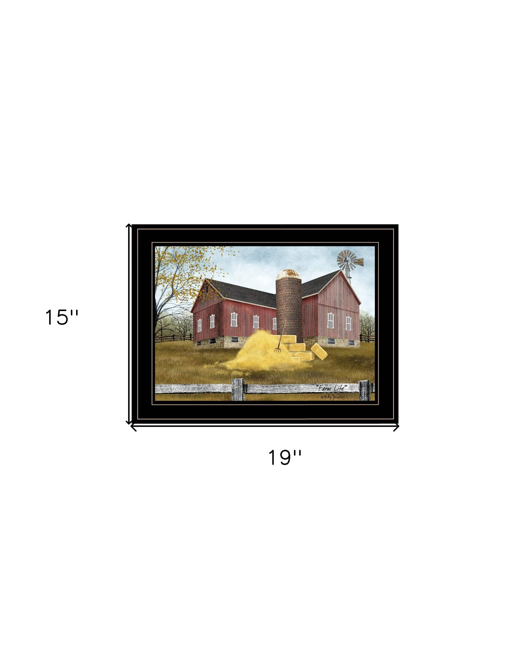 Farm Life 3 Black Framed Print Wall Art - Image 6