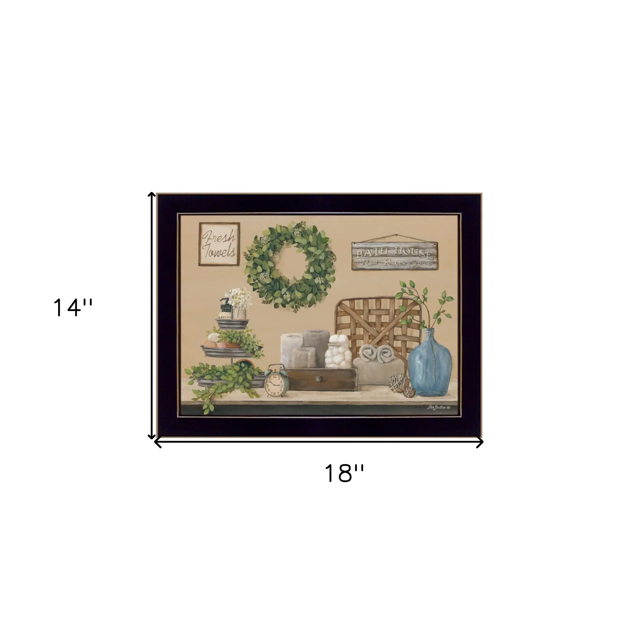 Farmhouse Bath I 1 Black Framed Print Bathroom Wall Art - Image 6