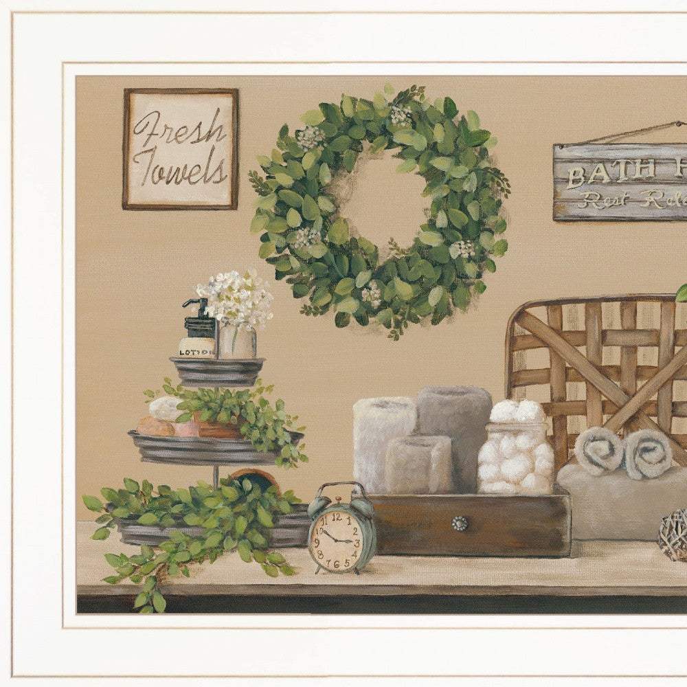 Farmhouse Bath I 2 White Framed Print Bathroom Wall Art - Image 4