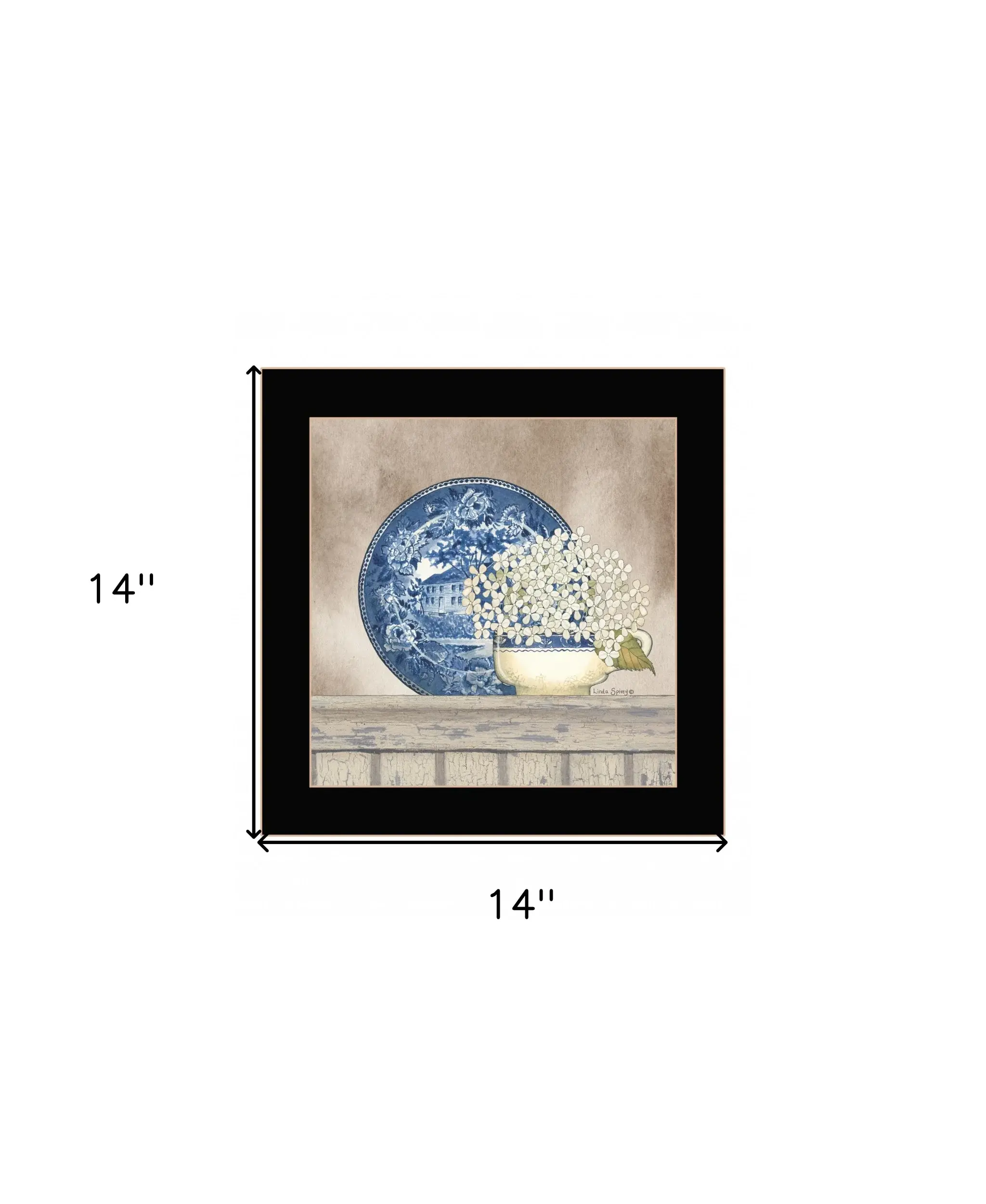 Farmhouse Blues I 1 Black Framed Print Wall Art - Image 6