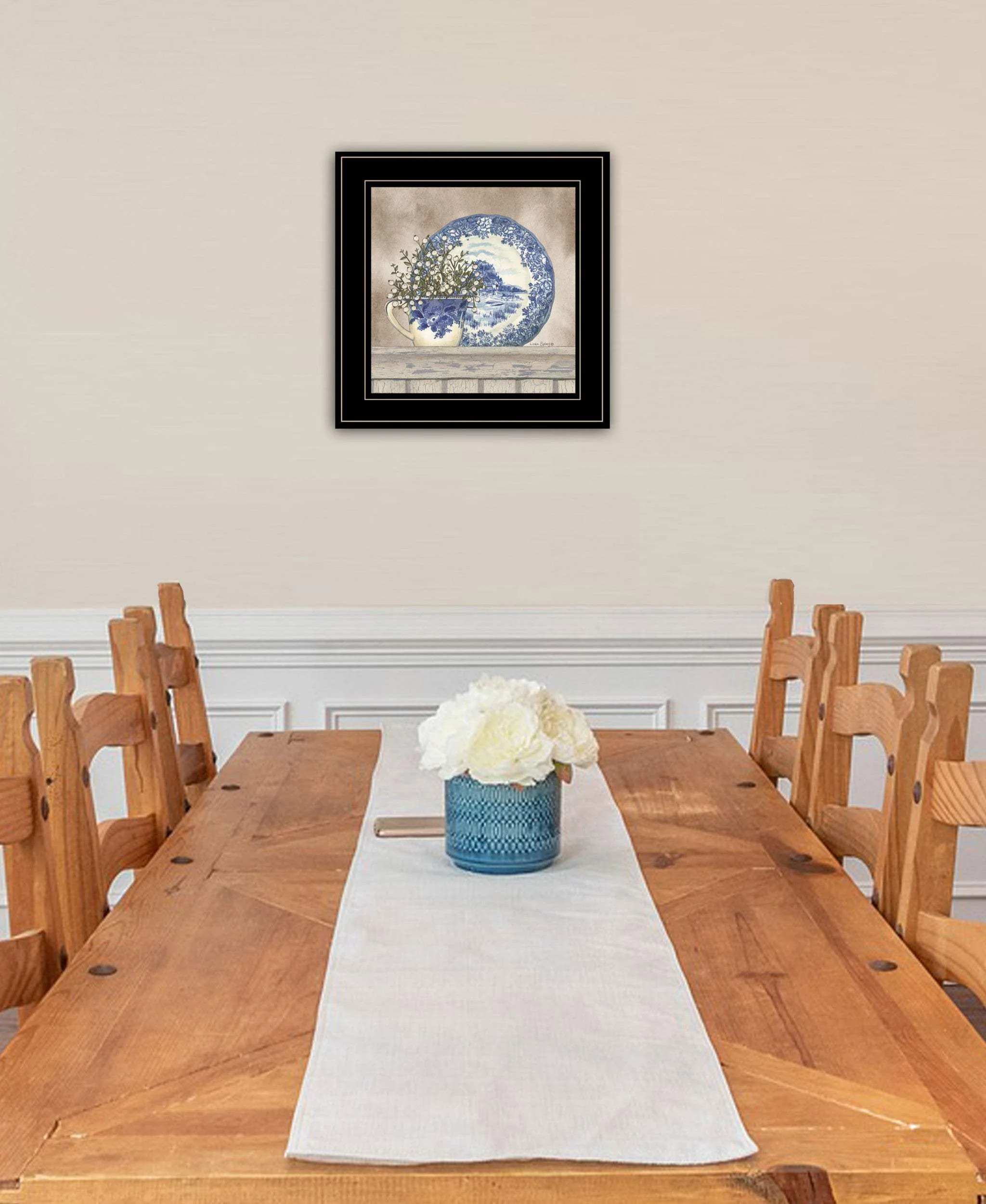 Farmhouse Blues II 3 Black Framed Print Wall Art - Image 5