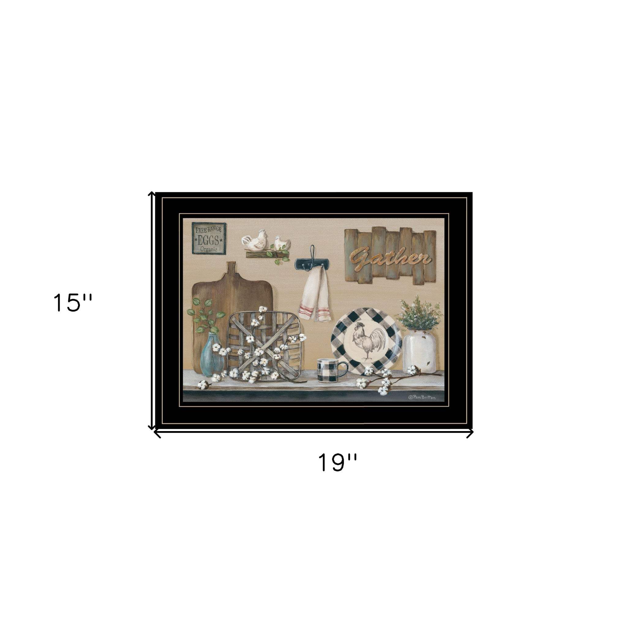Farmhouse Kitchen Black Framed Print Kitchen Wall Art - Image 6