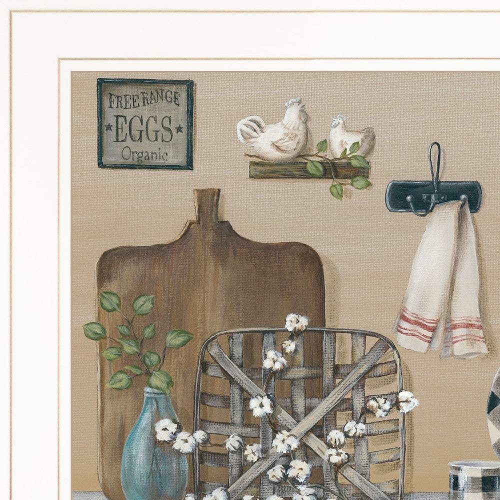 Farmhouse Kitchen White Framed Print Kitchen Wall Art - Image 4