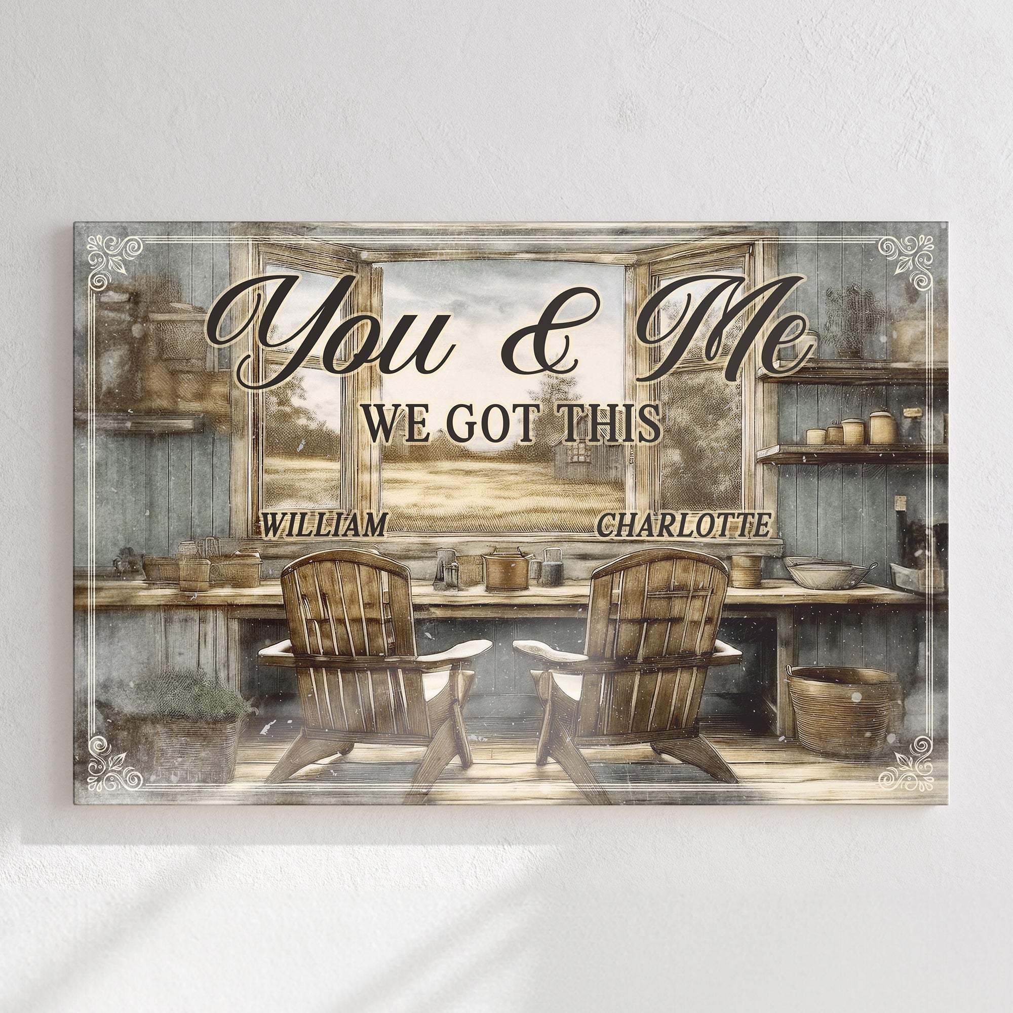 Farmhouse Themed We Got This Couple Sign - Image 2