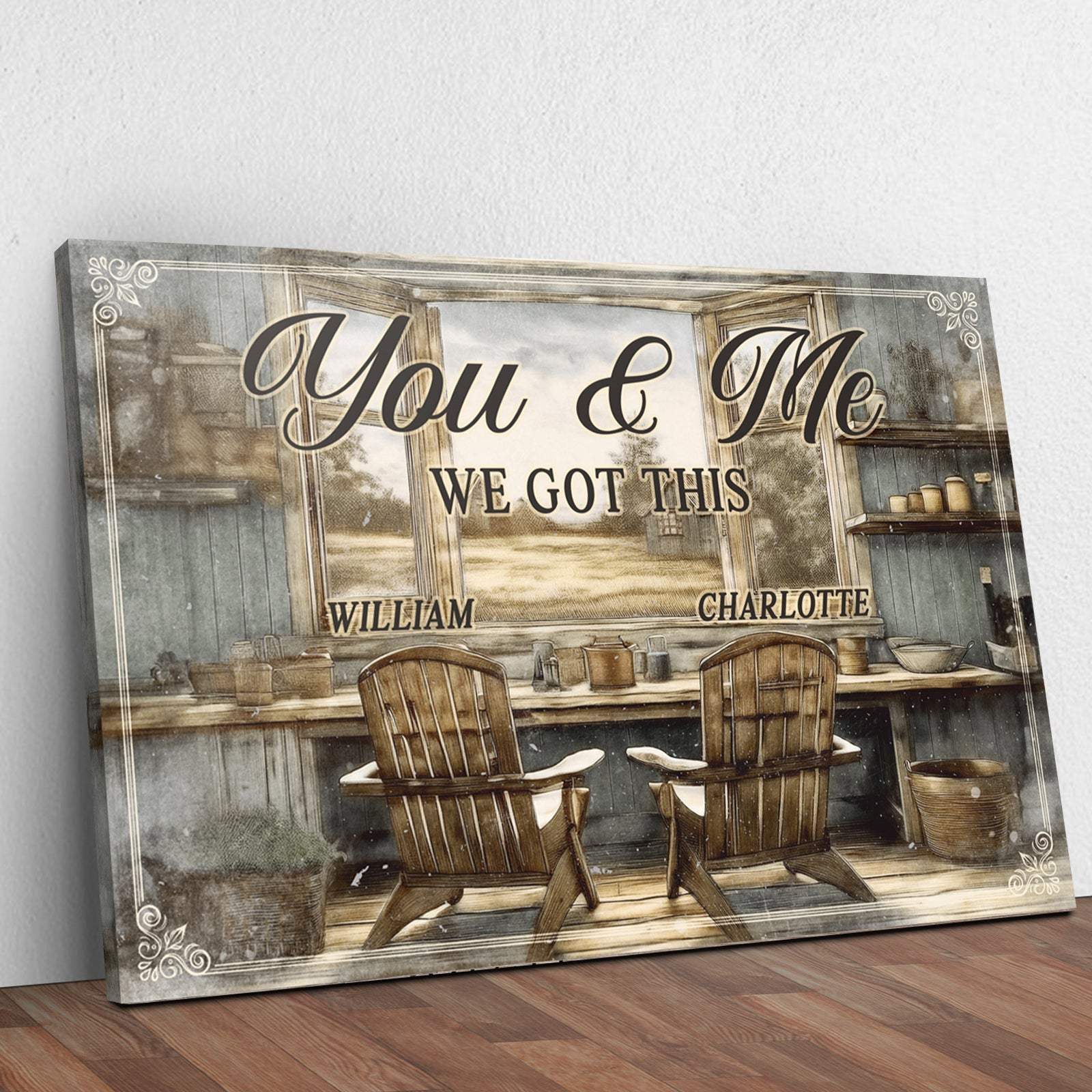 Farmhouse Themed We Got This Couple Sign - Image 3