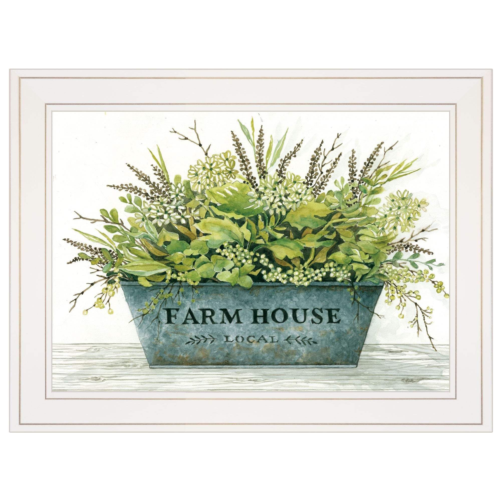 Farmhouse White Framed Print Wall Art - Image 2