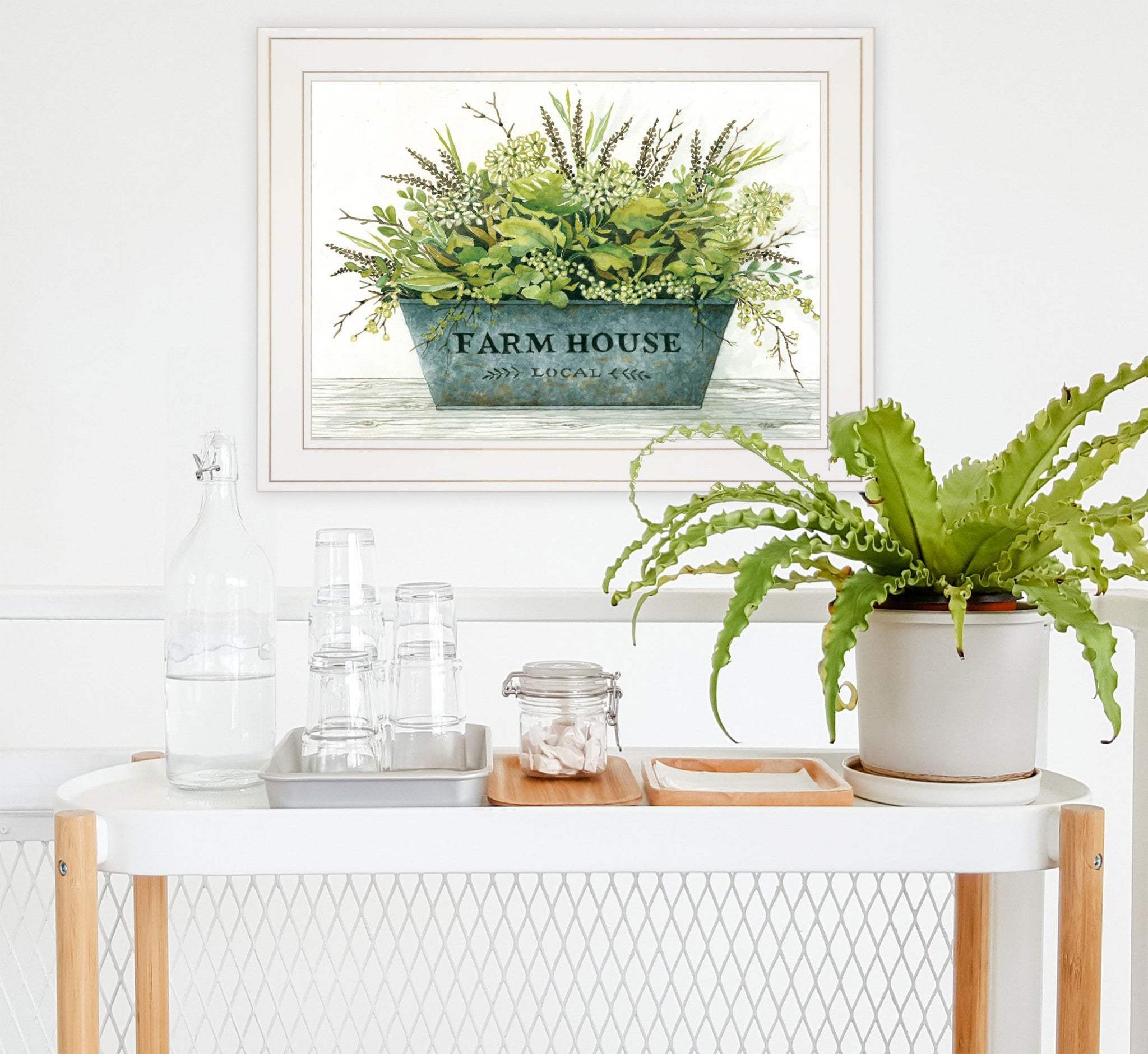 Farmhouse White Framed Print Wall Art - Image 4