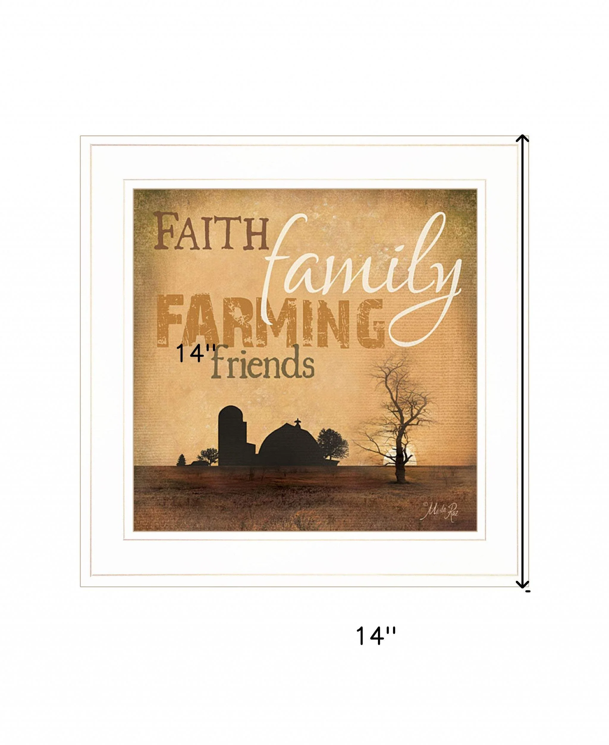 Farming 1 White Framed Print Wall Art - Image 6
