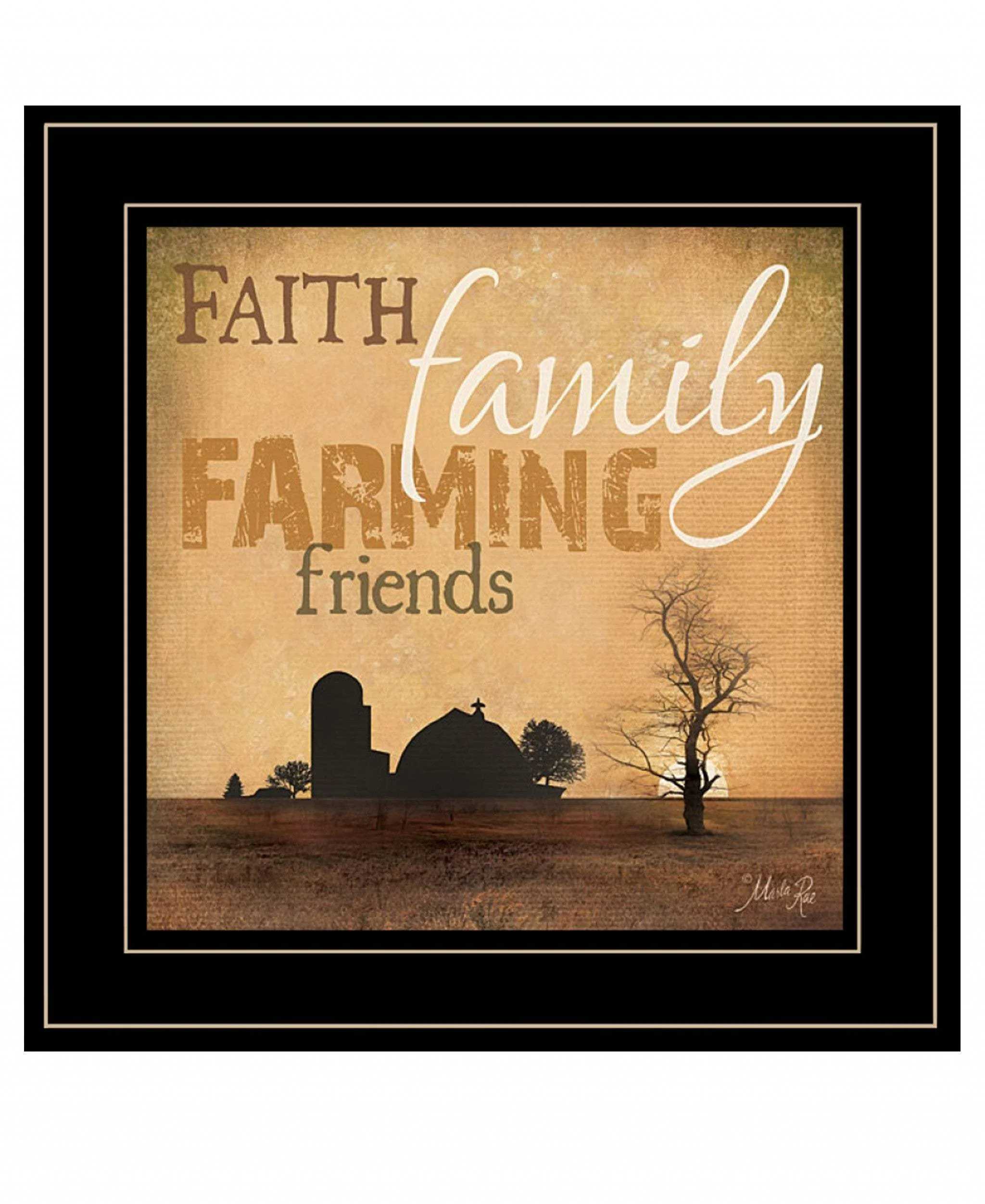 Farming 3 Black Framed Print Wall Art - Image 2