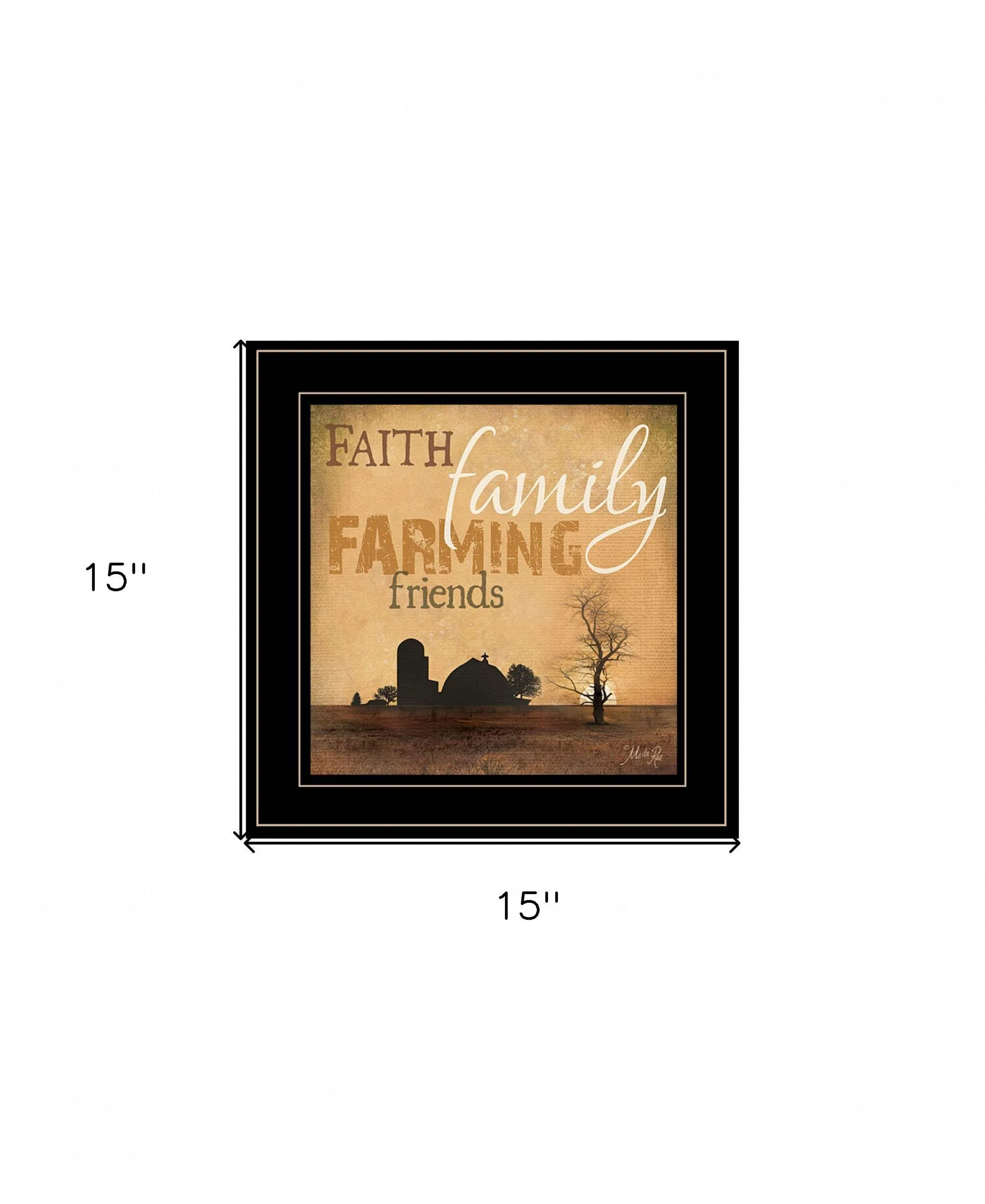 Farming 3 Black Framed Print Wall Art - Image 5