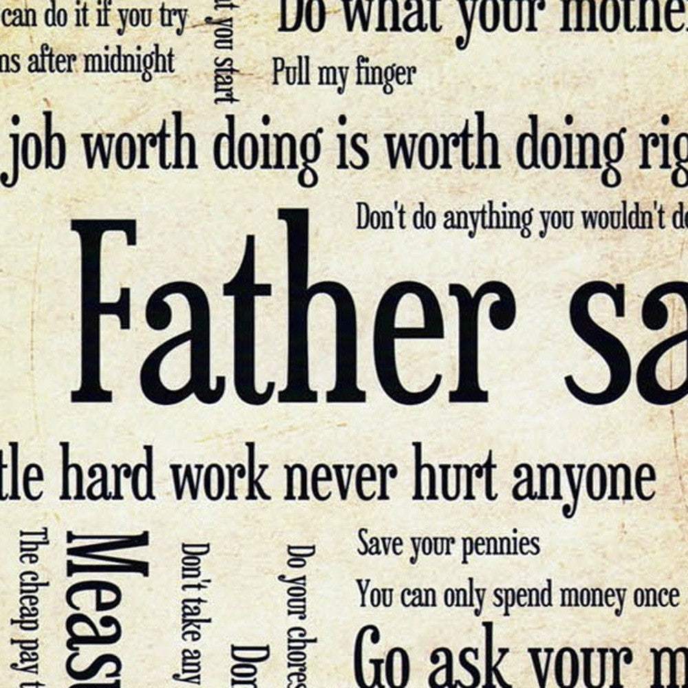 Father Says Black Framed Print Wall Art - Image 3
