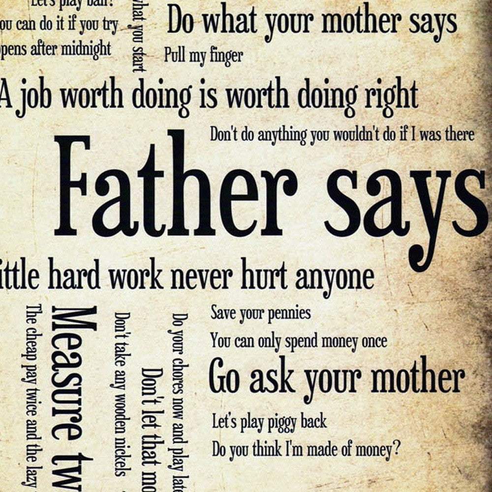 Father Says Black Framed Print Wall Art - Image 4