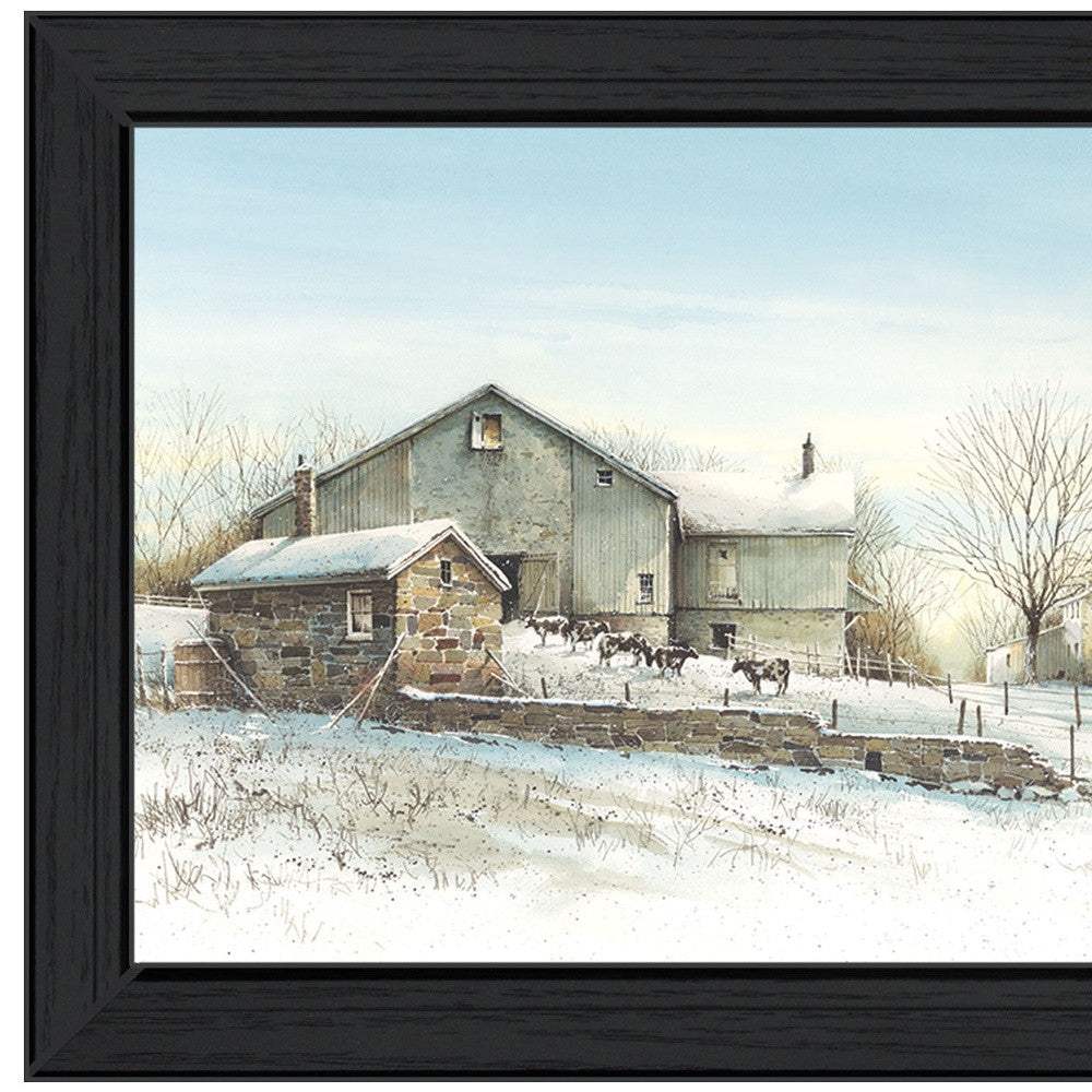 February Morning Black Framed Print Wall Art - Image 2