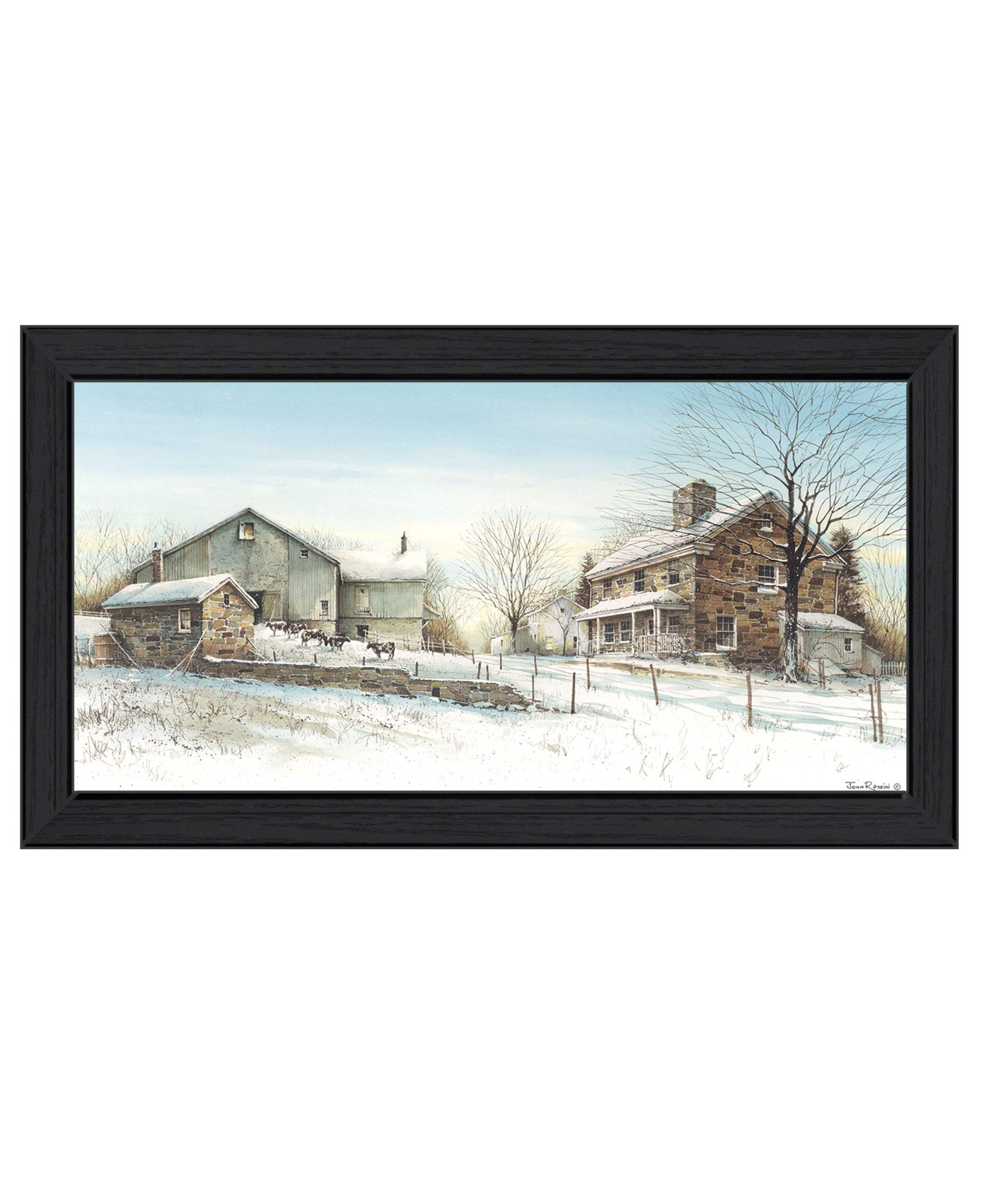 February Morning Black Framed Print Wall Art - Image 3