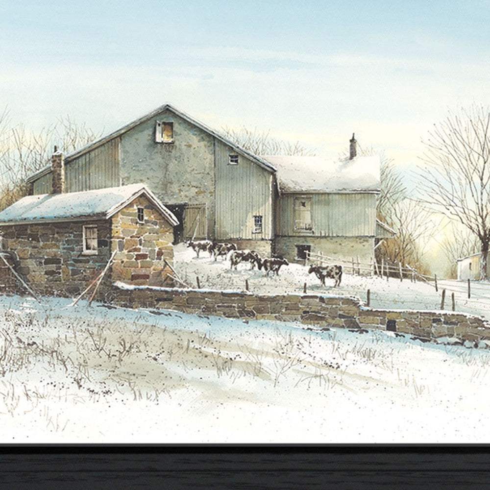 February Morning Black Framed Print Wall Art - Image 4