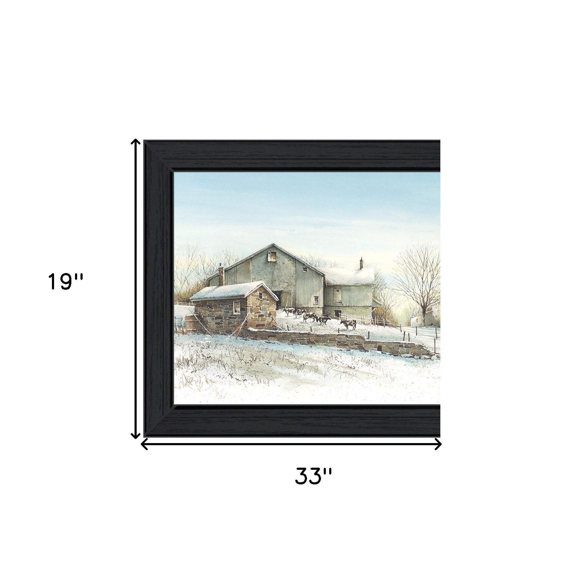 February Morning Black Framed Print Wall Art - Image 6