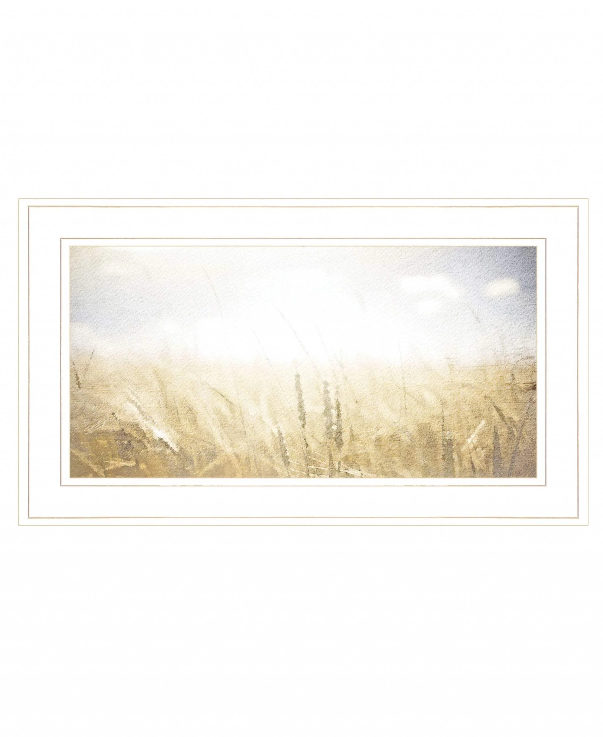 Fields of Gold 1 White Framed Print Wall Art - Image 2