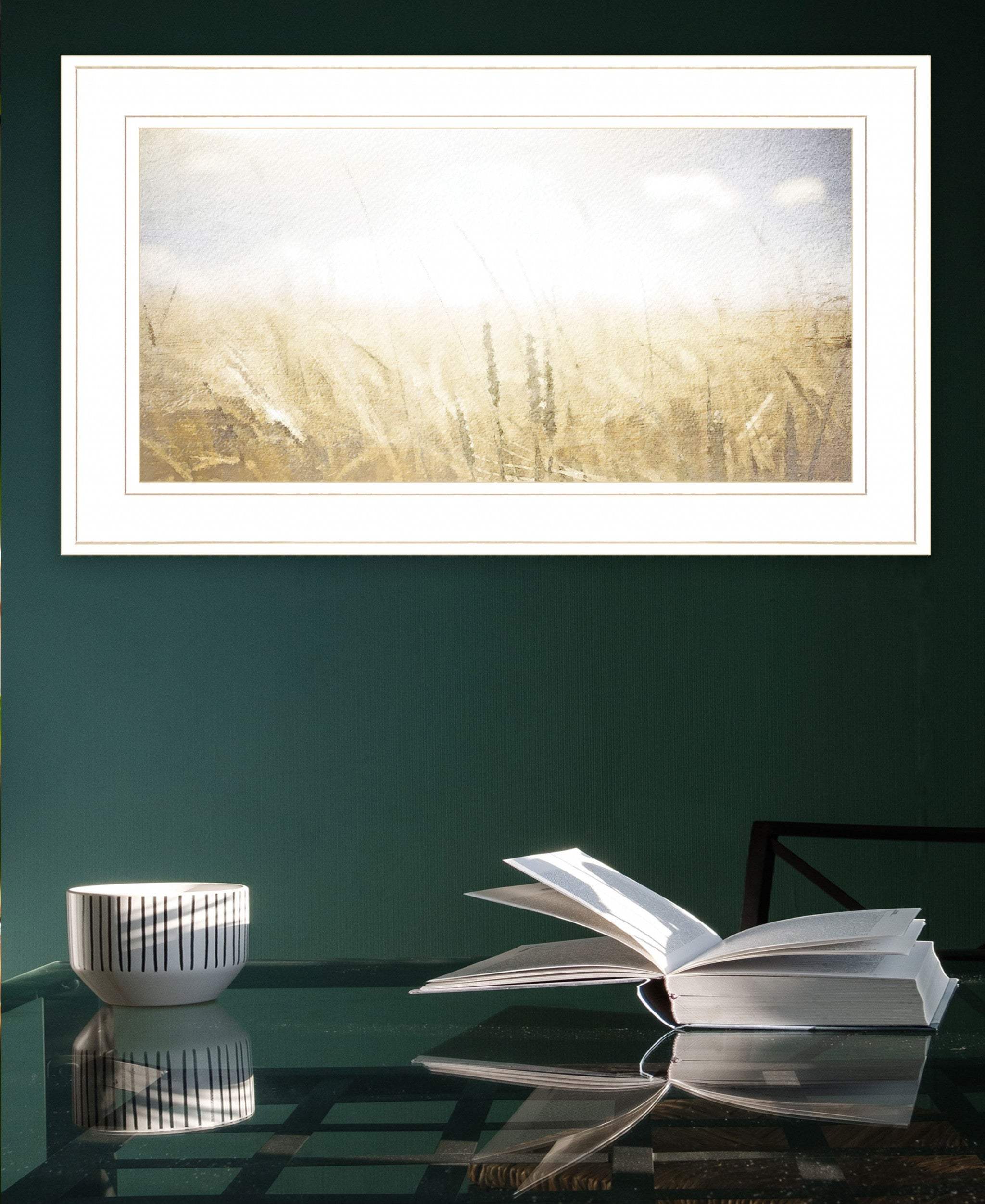 Fields of Gold 1 White Framed Print Wall Art - Image 4