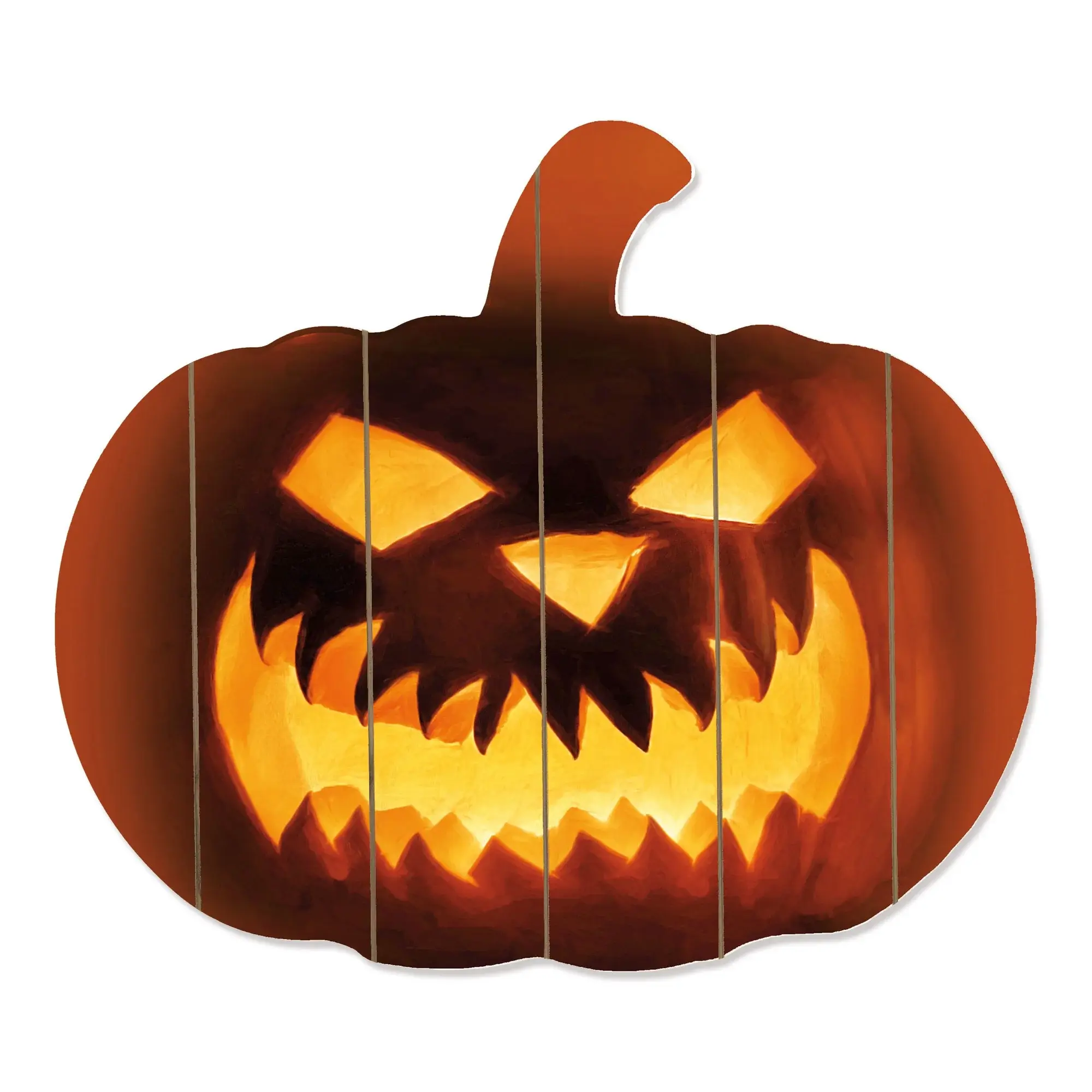 Fierce Pumpkin Face! Unframed Print Wall Art - Image 2