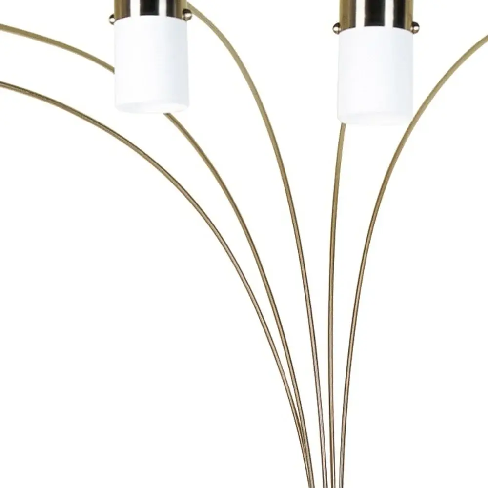 Five Light Gold Metal Floor Lamp - Image 4