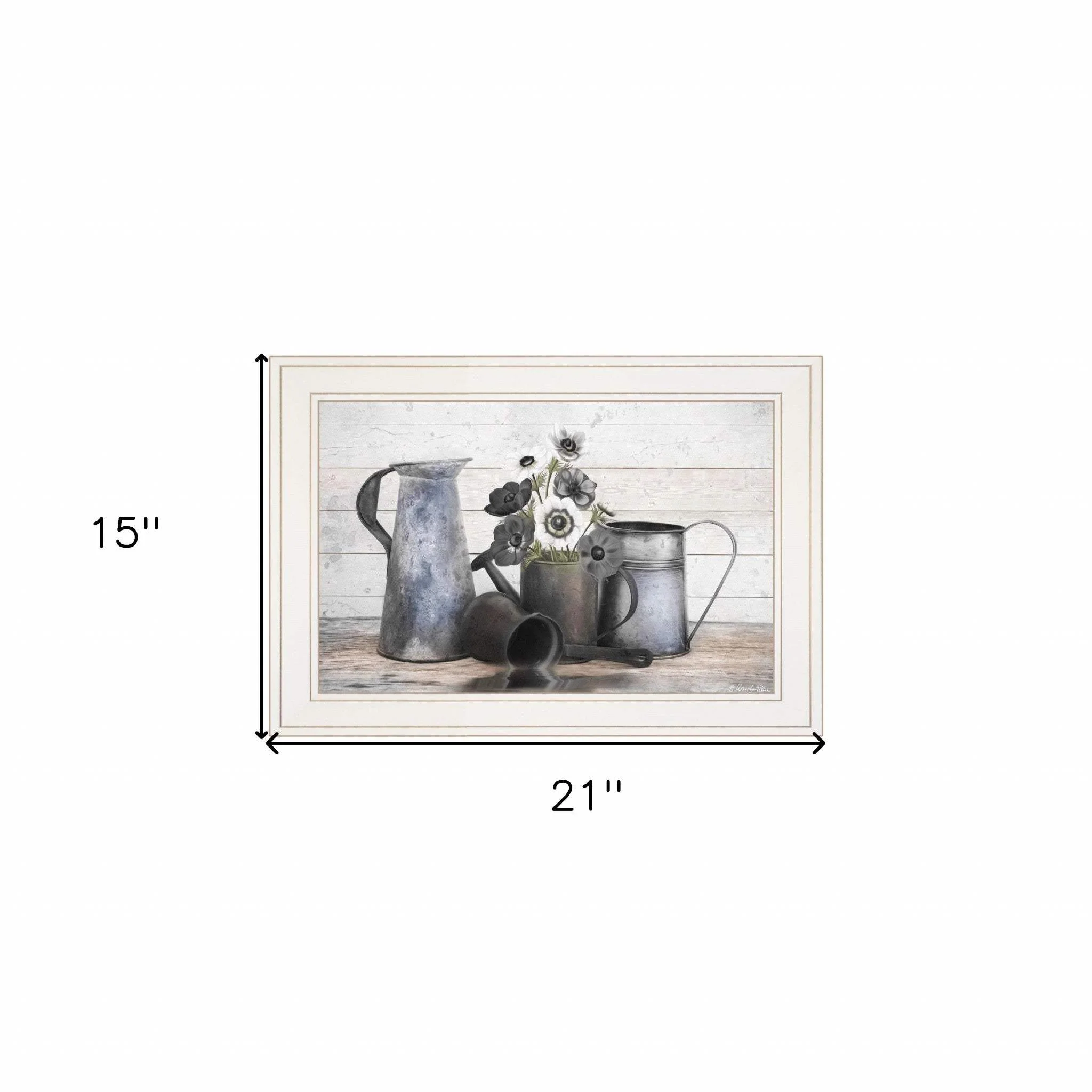 Floral Farmhouse I 1 White Framed Print Wall Art - Image 6