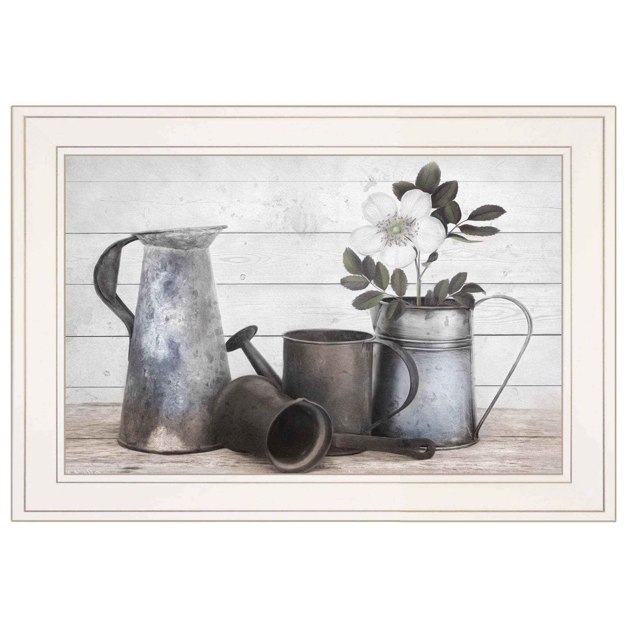 Floral Farmhouse II 1 White Framed Print Wall Art - Image 3
