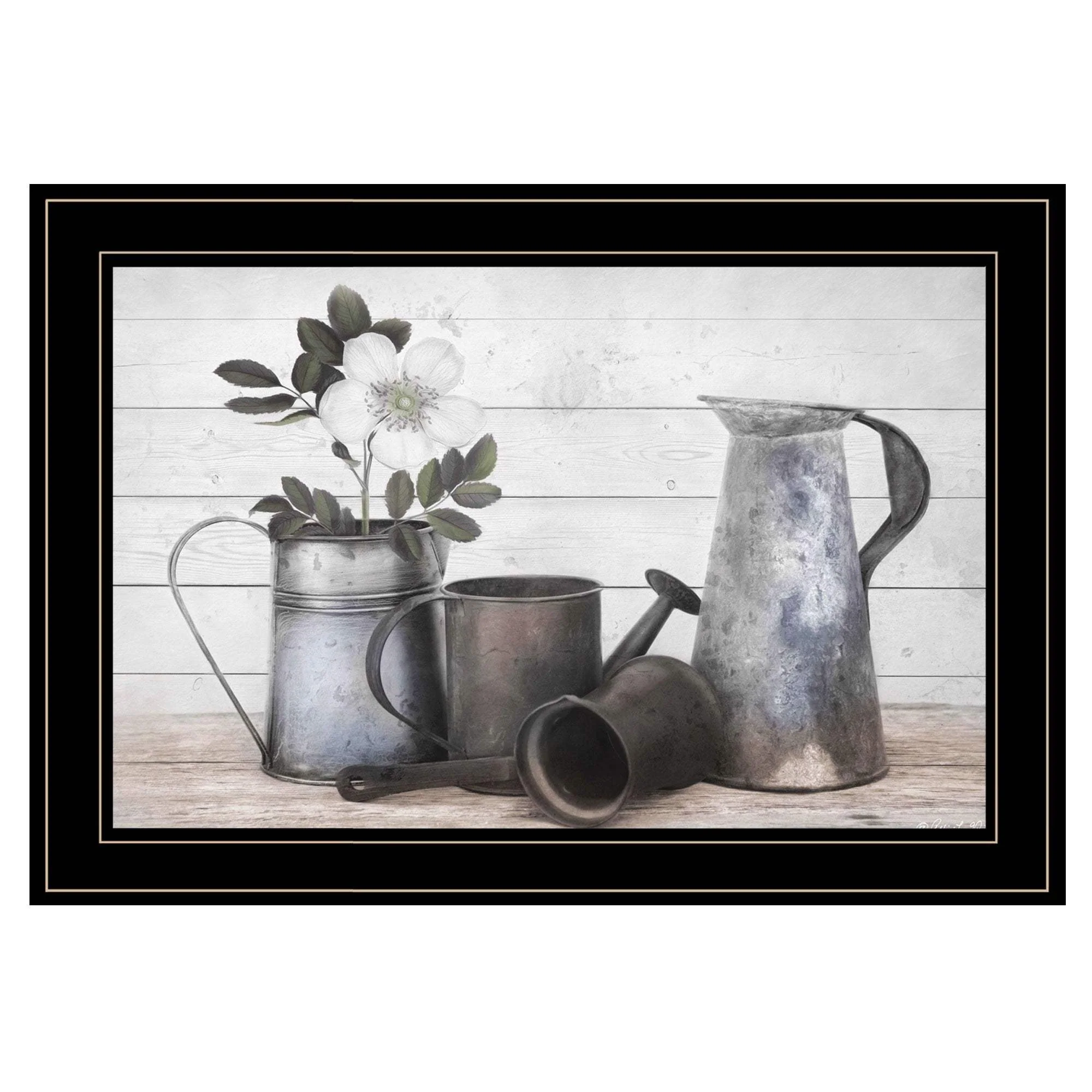Floral Farmhouse II 2 Black Framed Print Wall Art - Image 2