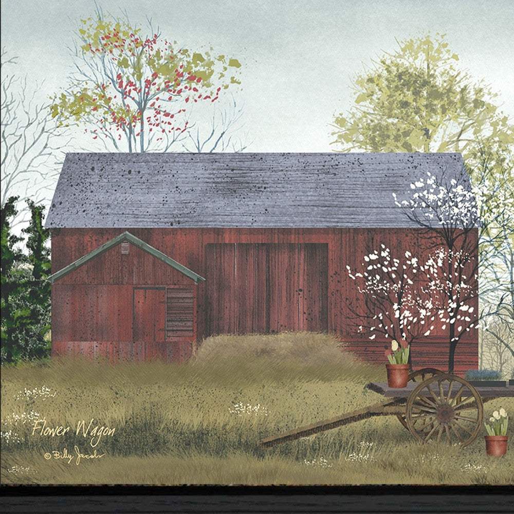 Flower Wagon 3 Black Framed Print Wall Art - Image 4