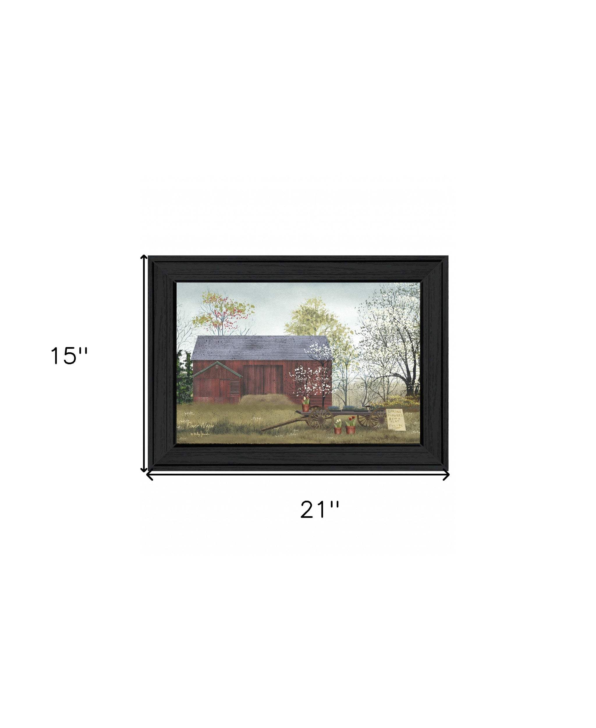 Flower Wagon 3 Black Framed Print Wall Art - Image 6