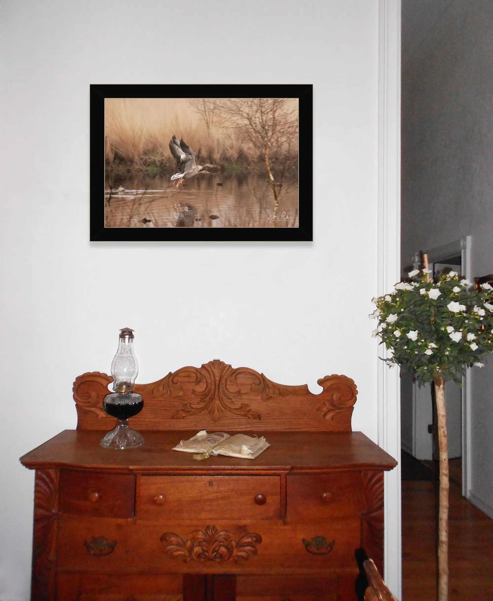 Fly Away 3 Black Framed Print Wall Art - Image 5